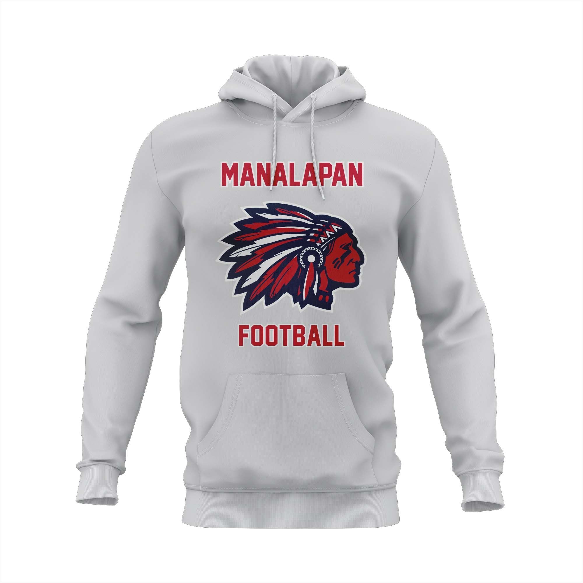 MANALAPAN BRAVES SEMI SUB HOODIE - SILVER