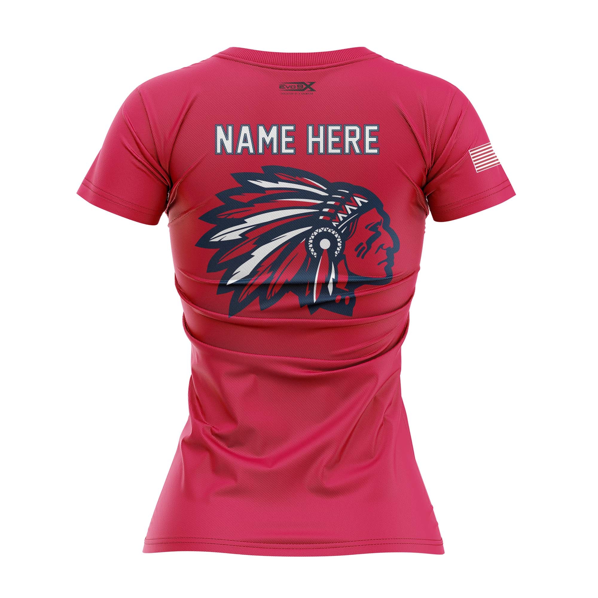 MANALAPAN BRAVES WOMENS FOOTBALL V NECK Back