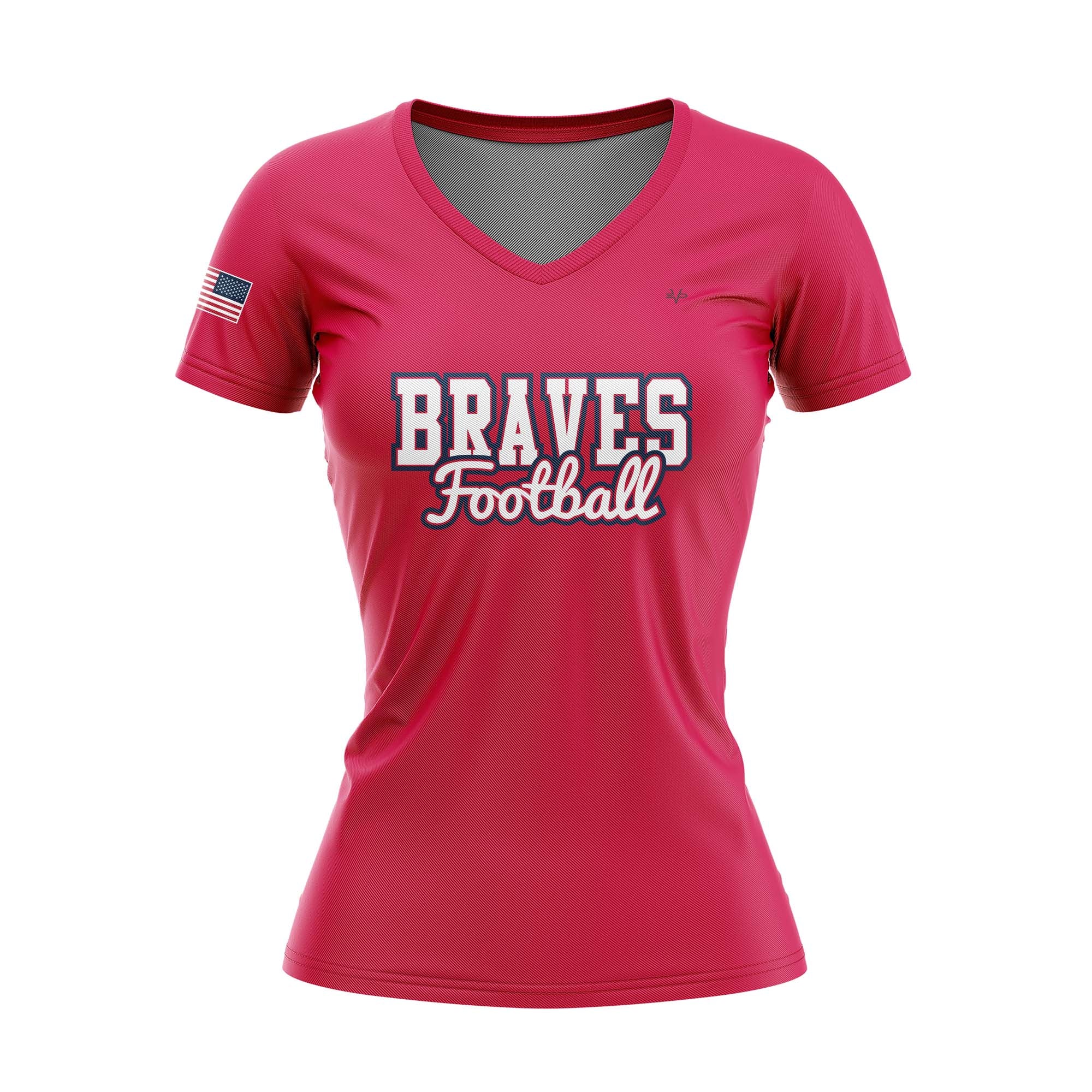 MANALAPAN BRAVES WOMENS FOOTBALL V NECK