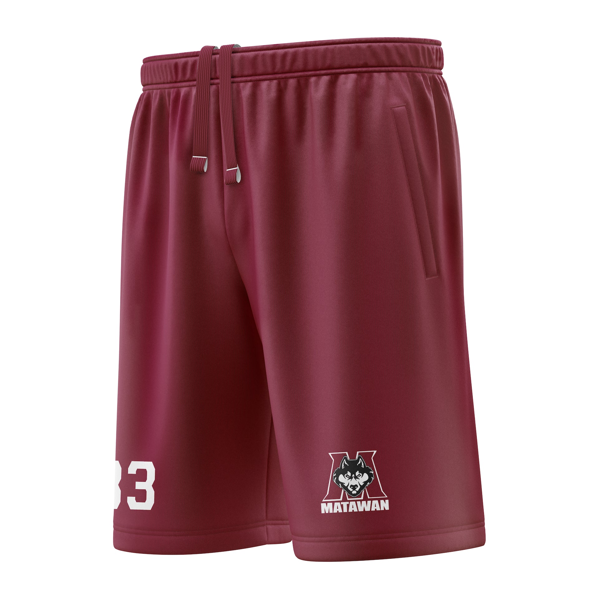 Matawan Aberdeen Babe Ruth League Shorts with Player Number