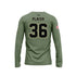 BRICK MEMORIAL MUSTANGS BASEBALL CREWNECK LS - CUSTOM GREEN