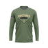 BRICK MEMORIAL MUSTANGS BASEBALL CREWNECK LS - CUSTOM GREEN
