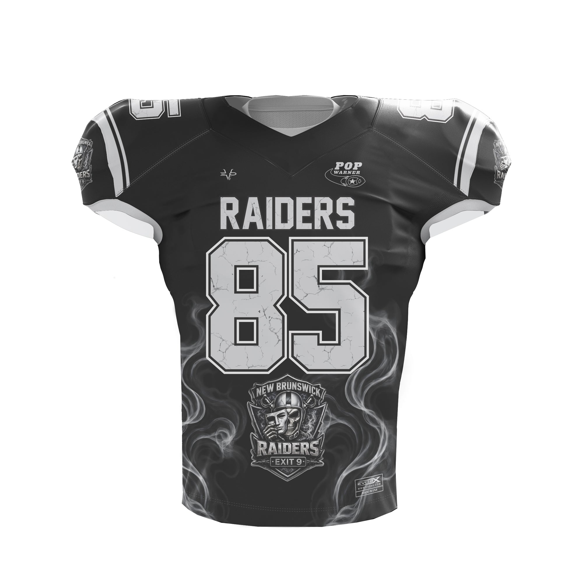 NEW BRUNSWICK RAIDERS HOME JERSEY - BLACK