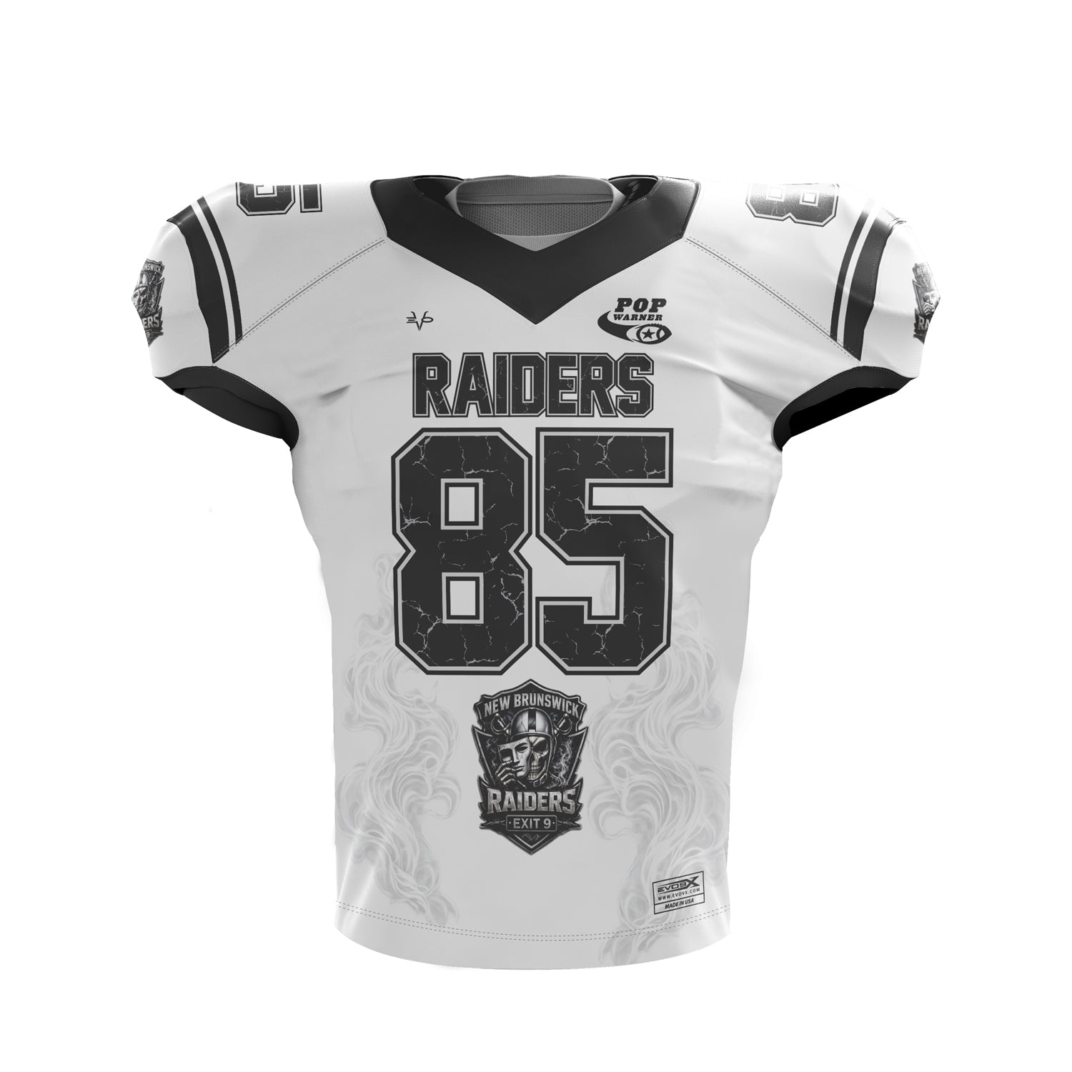 NEW BRUNSWICK RAIDERS AWAY JERSEY - WHITE