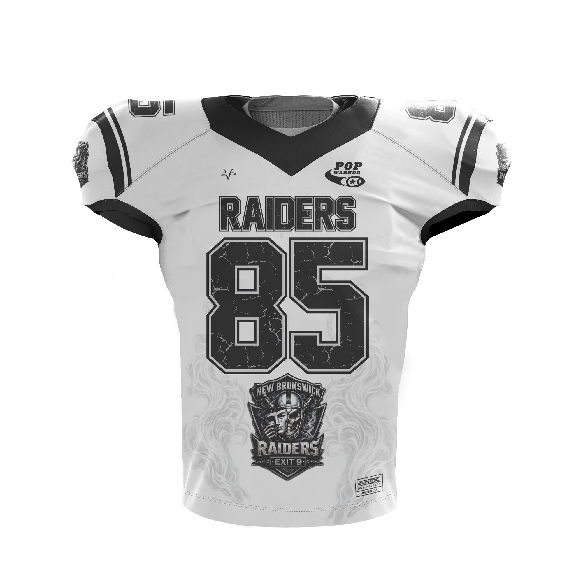 NEW BRUNSWICK RAIDERS AWAY JERSEY - WHITE