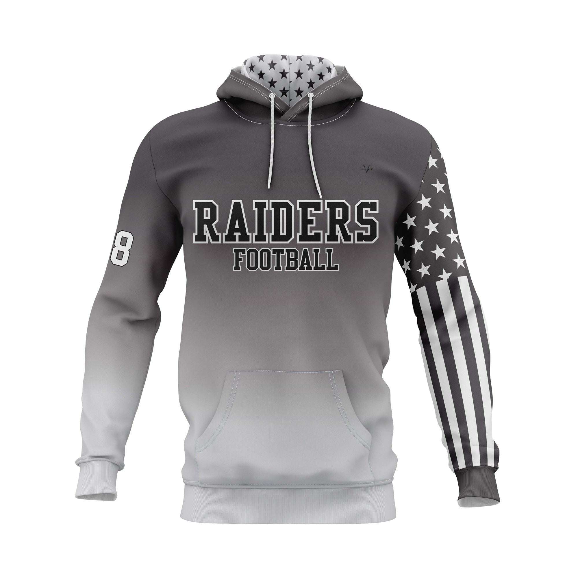 NEW BRUNSWICK RAIDERS HOODIE - GREY