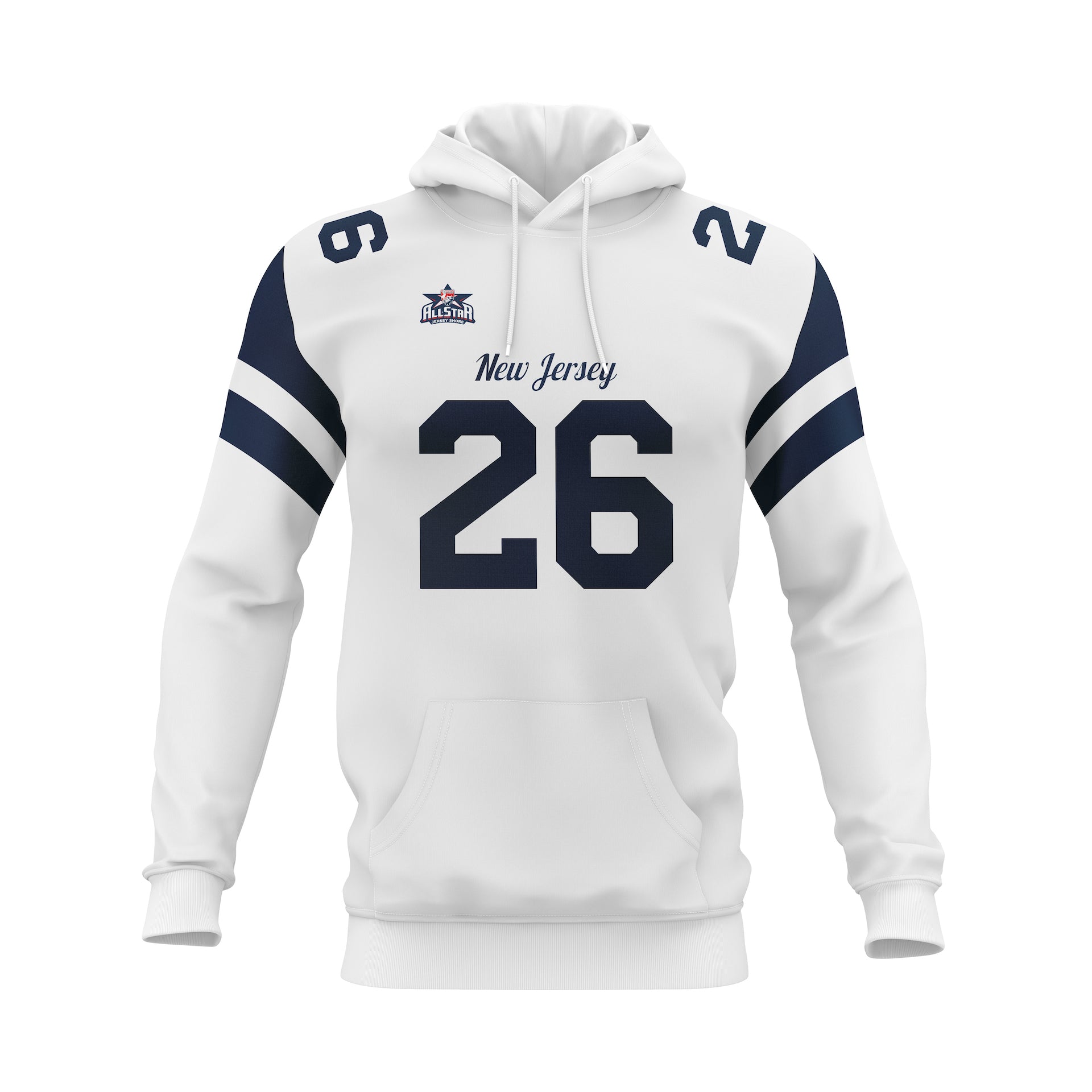 2026 NJAYF ALL STAR HOODIE-WHITE