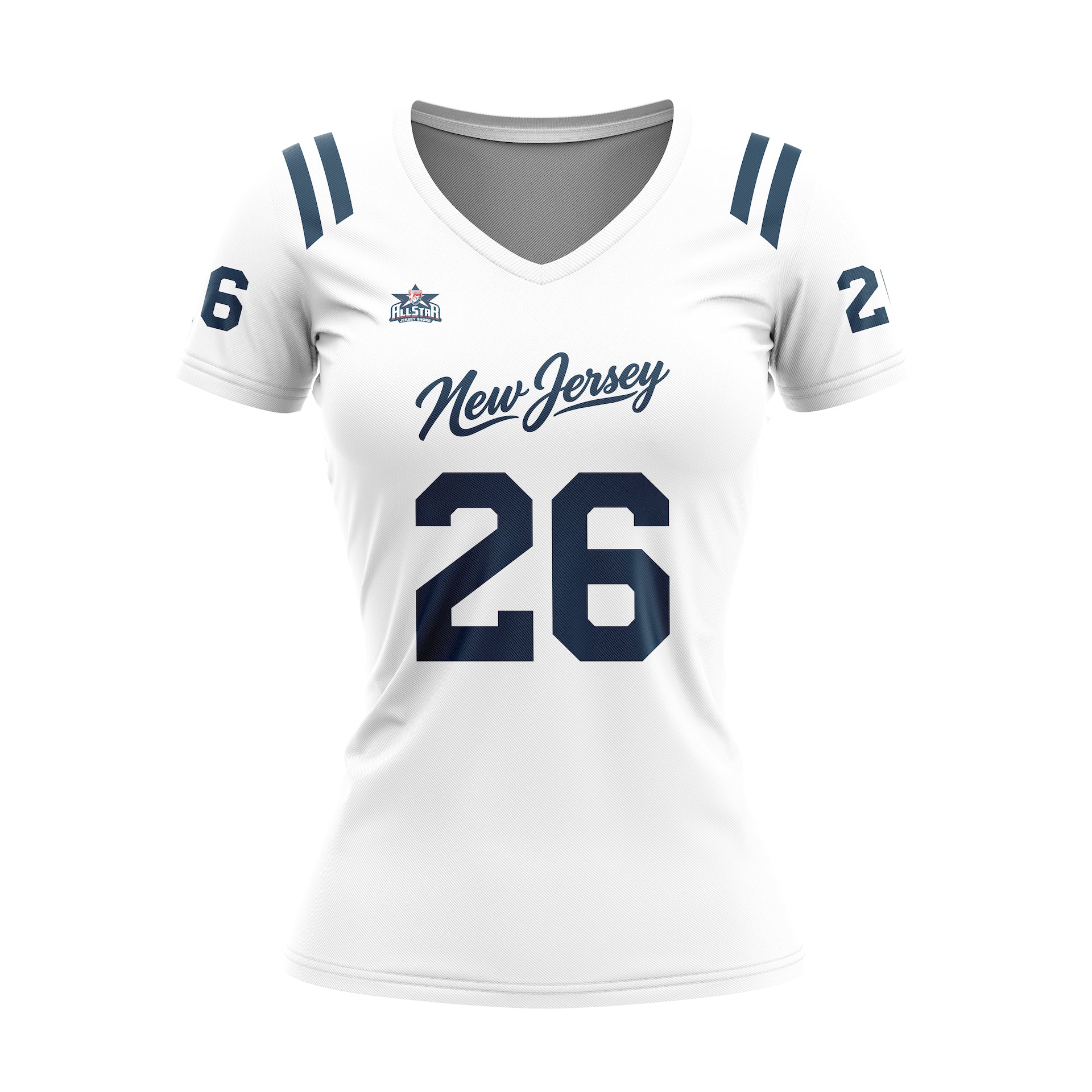 2026 ALL STAR WOMENS CAP SLEEVE SHIRT WHITE