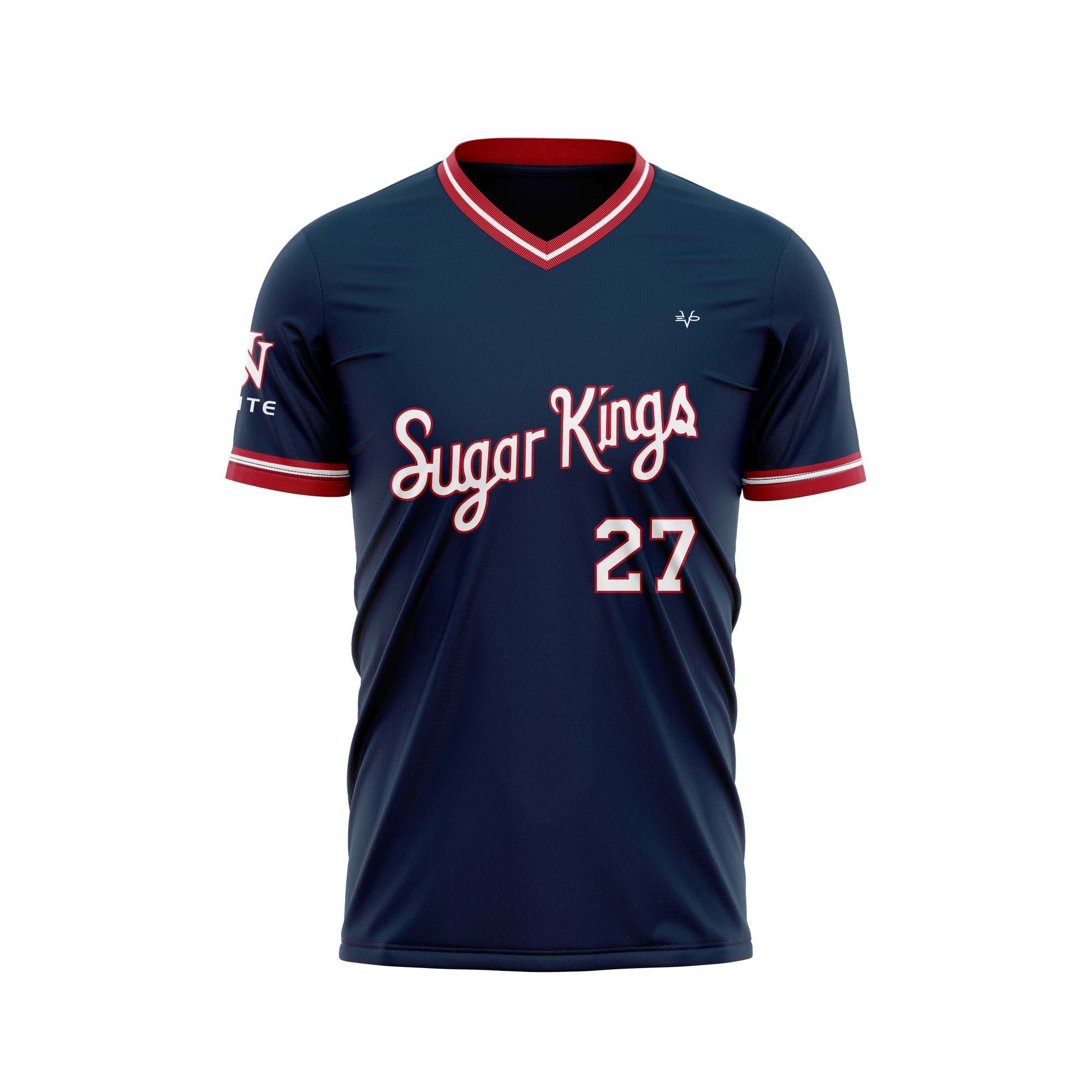 NJ ELITE NAVY V NECK JERSEY