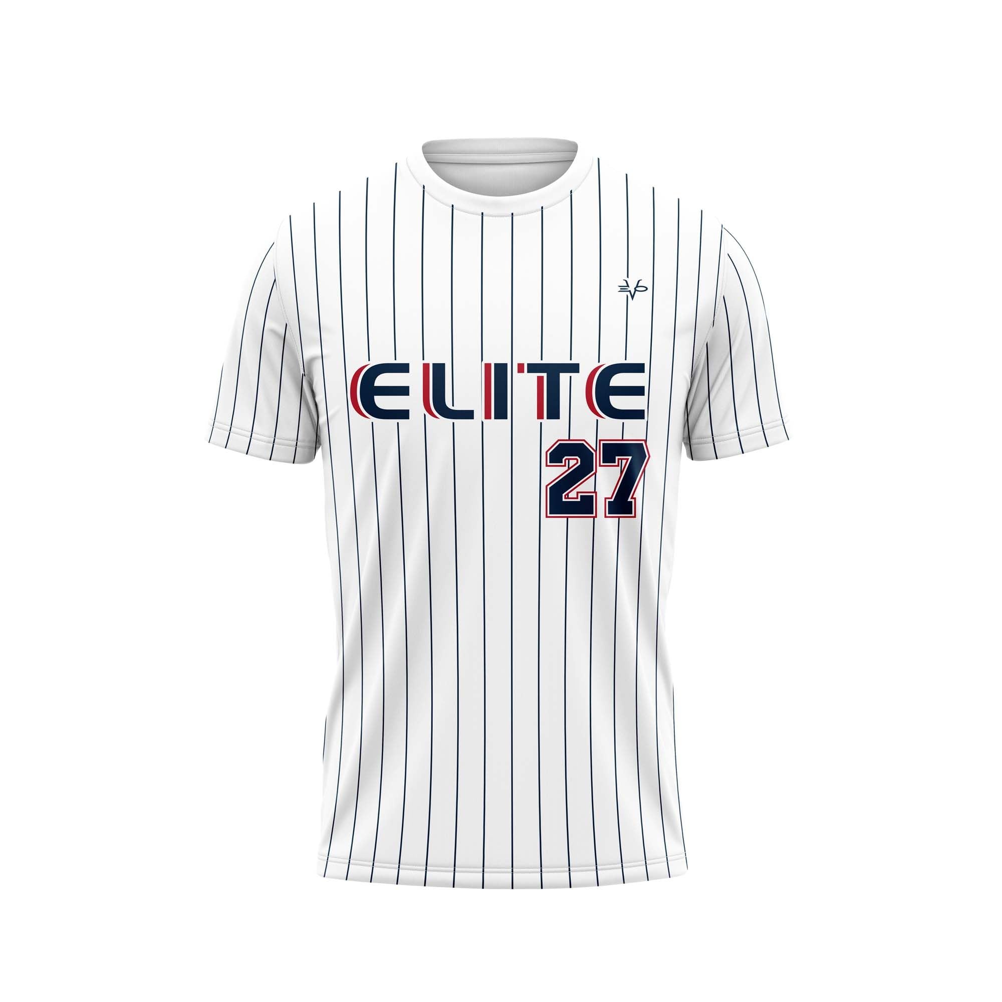 NJ ELITE PIN STRIPE CREW NECK JERSEY