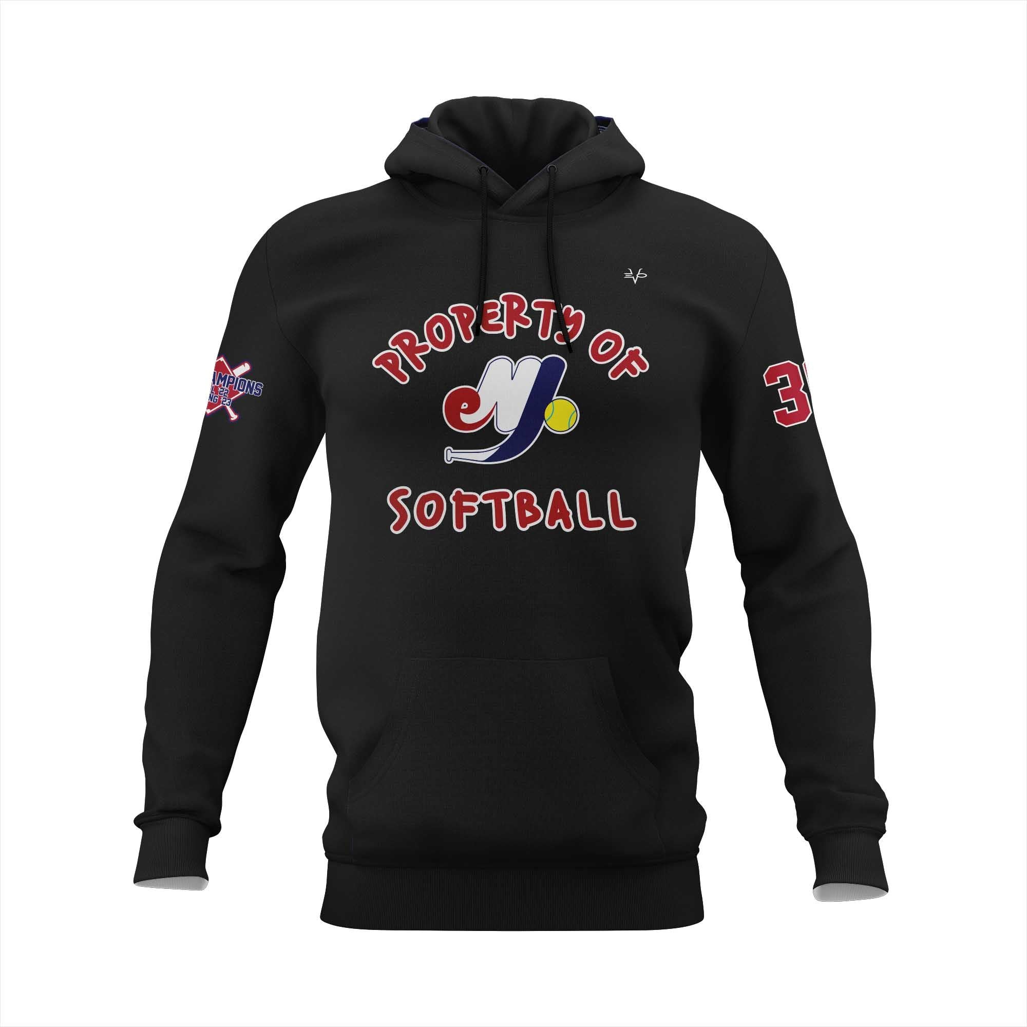 NJ EXPOS  HOODIE - BLACK/RED