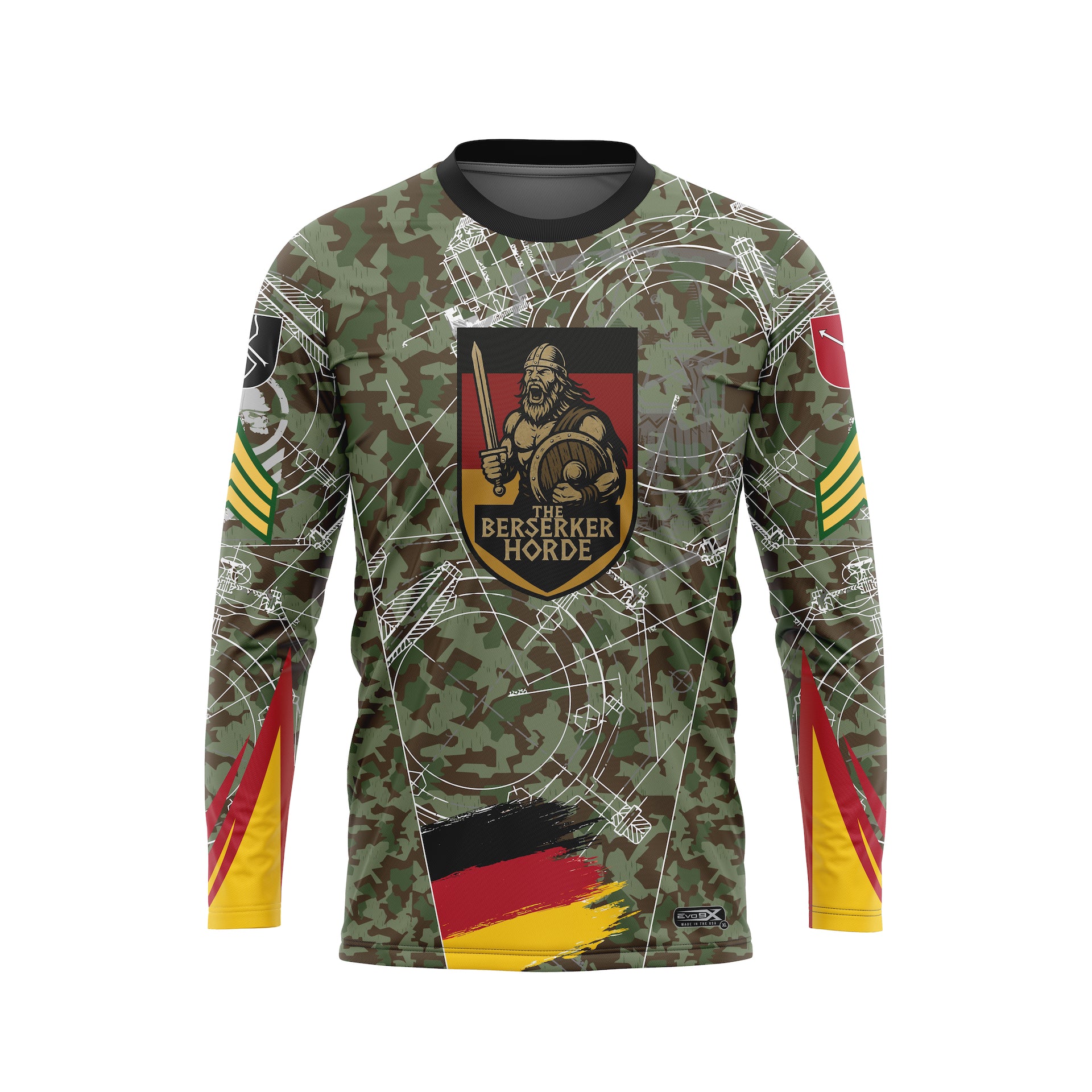 91ST INFANTRY NON-COM BERSERKER CREWNECK LS