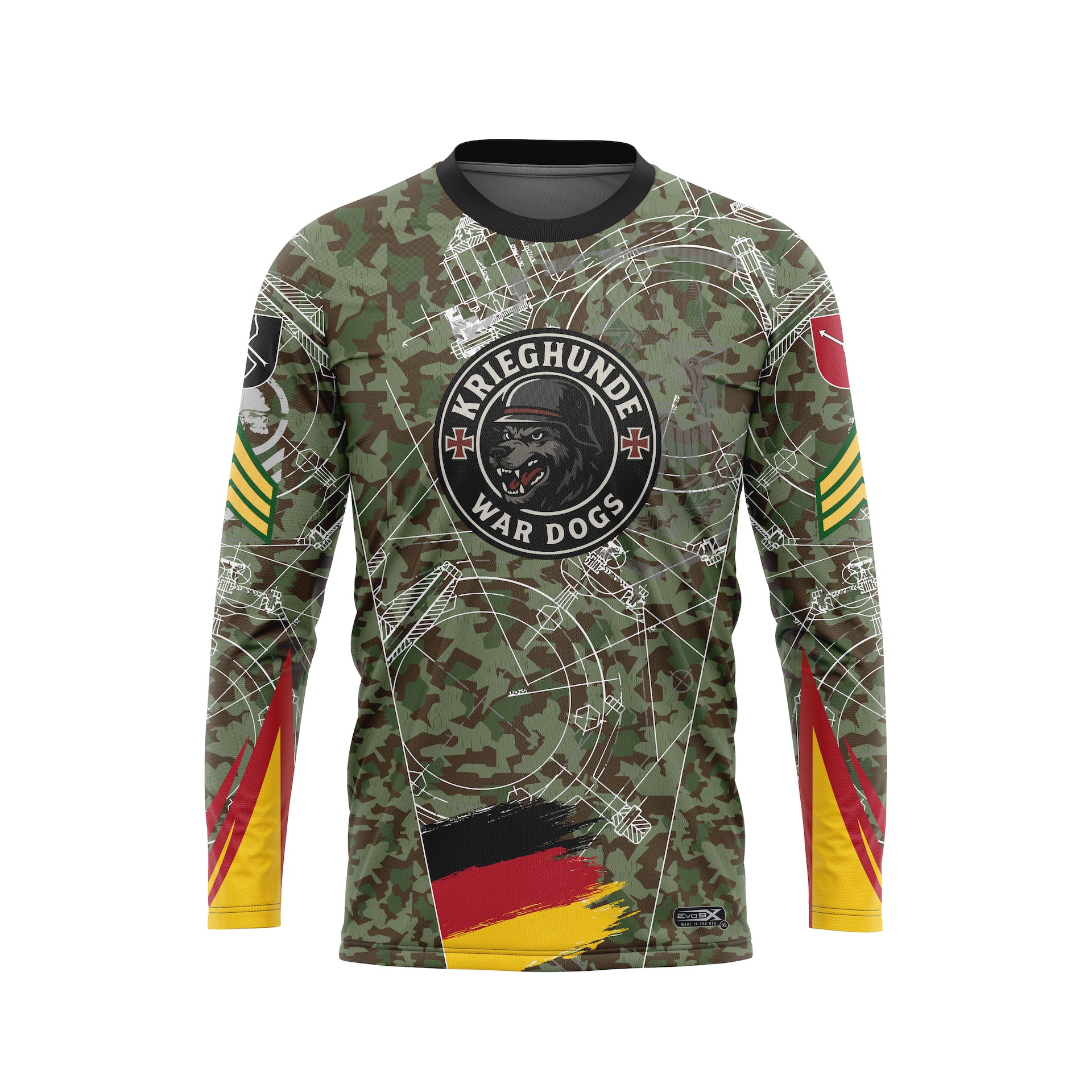 91ST INFANTRY NON-COM WAR DOGS CREWNECK LS