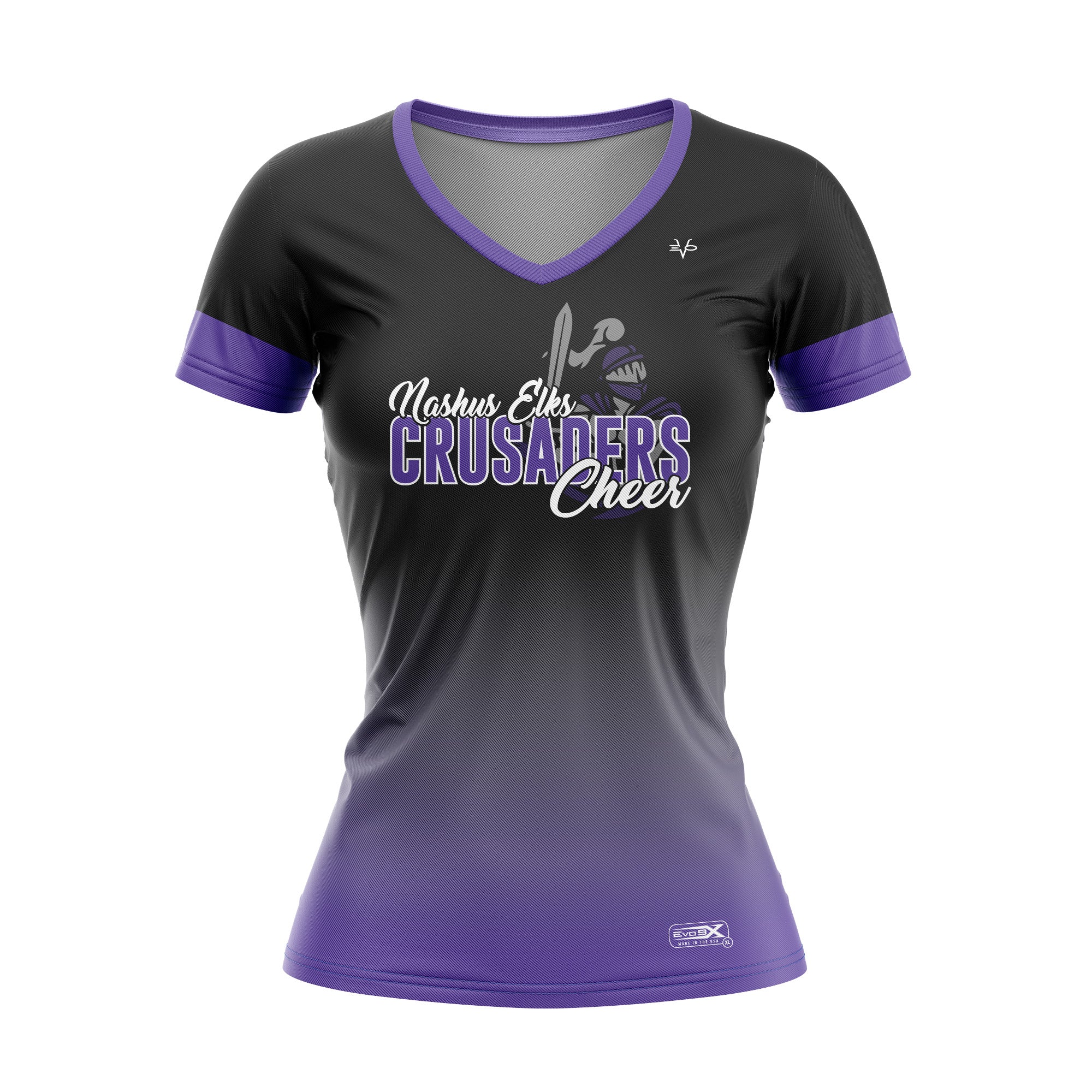 Nashua Elks Crusaders Cheer Women's V-Neck T-Shirt