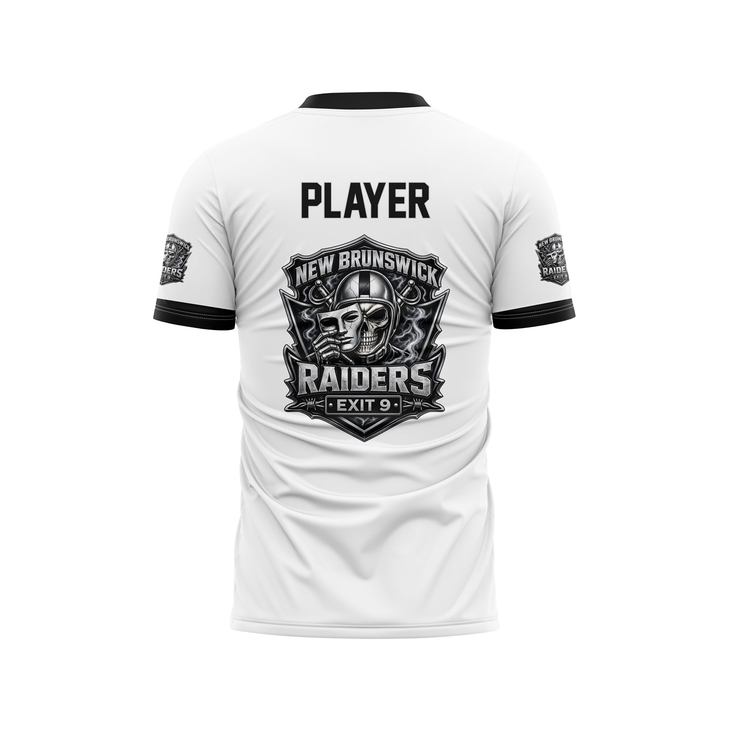 New Brunswick Raiders White SS V-Neck