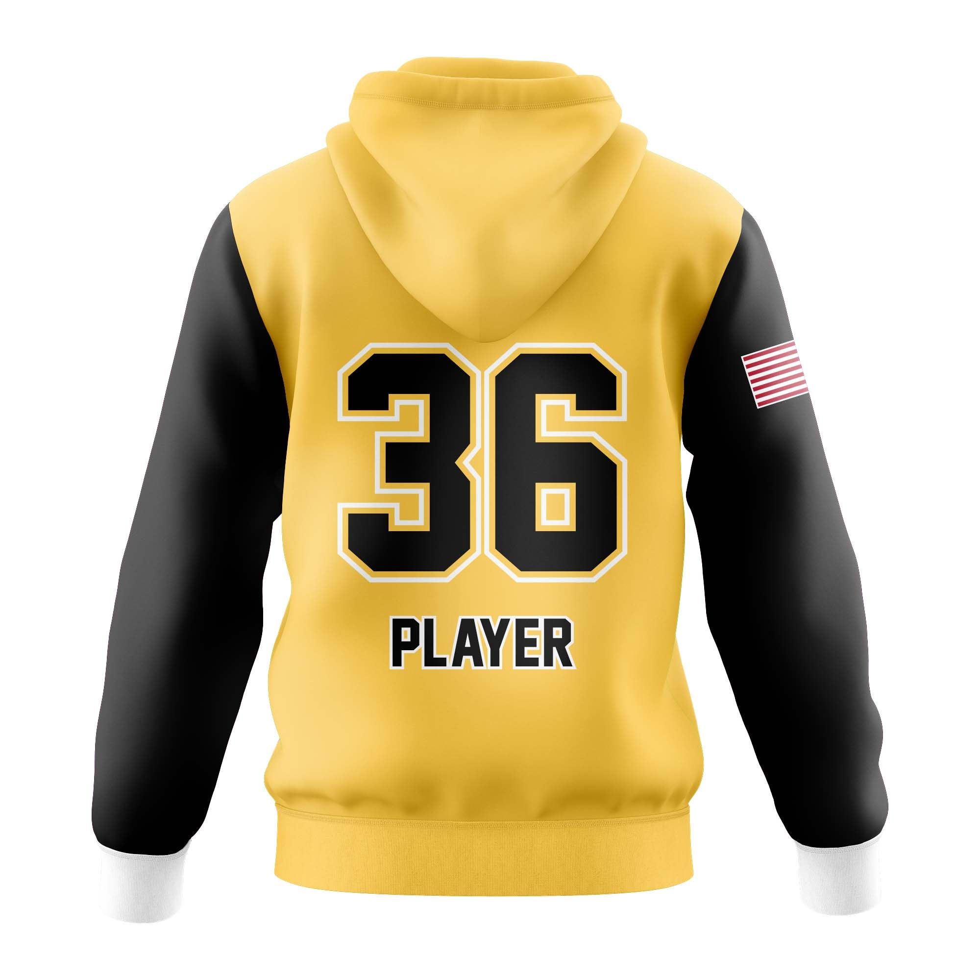 OLD BRIDGE LIGHTNING SOFTBALL HOODIE (UNISEX) - ATH GOLD