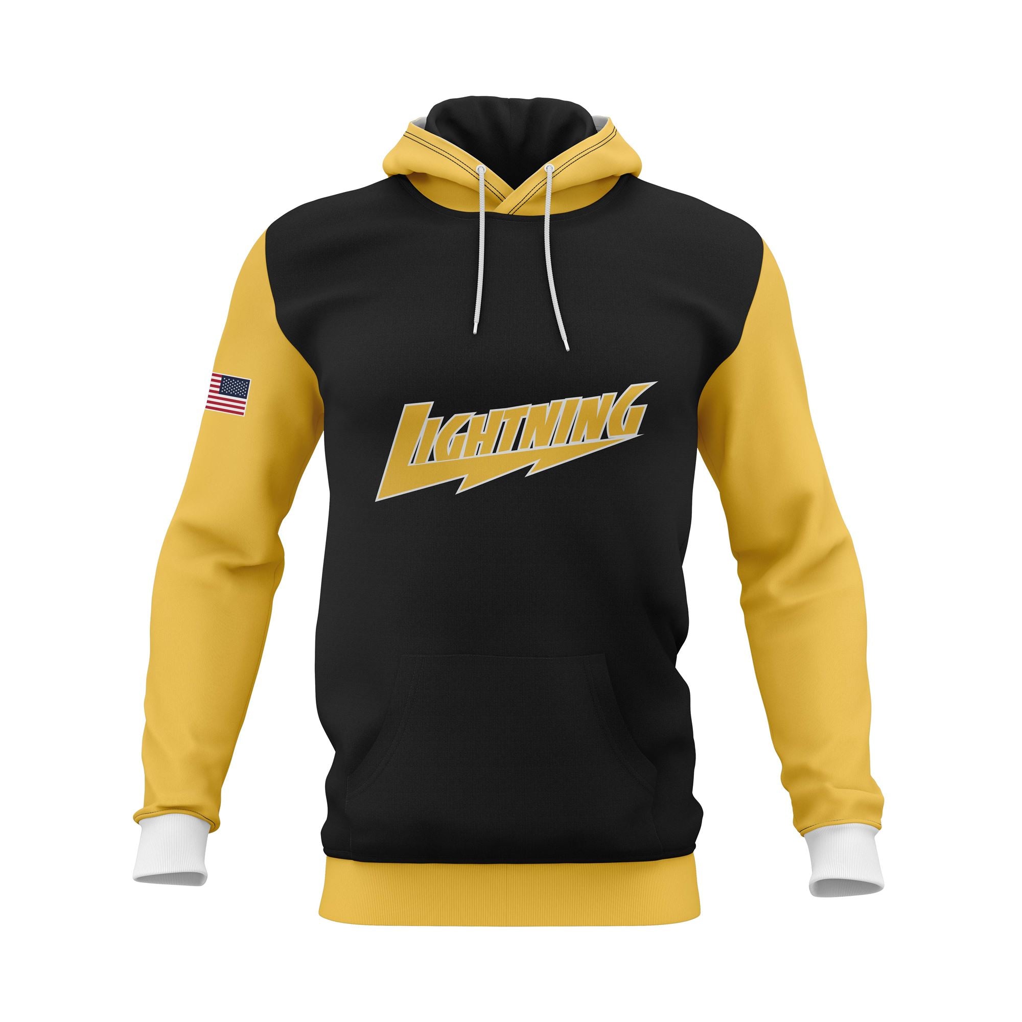 OLD BRIDGE LIGHTNING SOFTBALL HOODIE (UNISEX) - BLACK