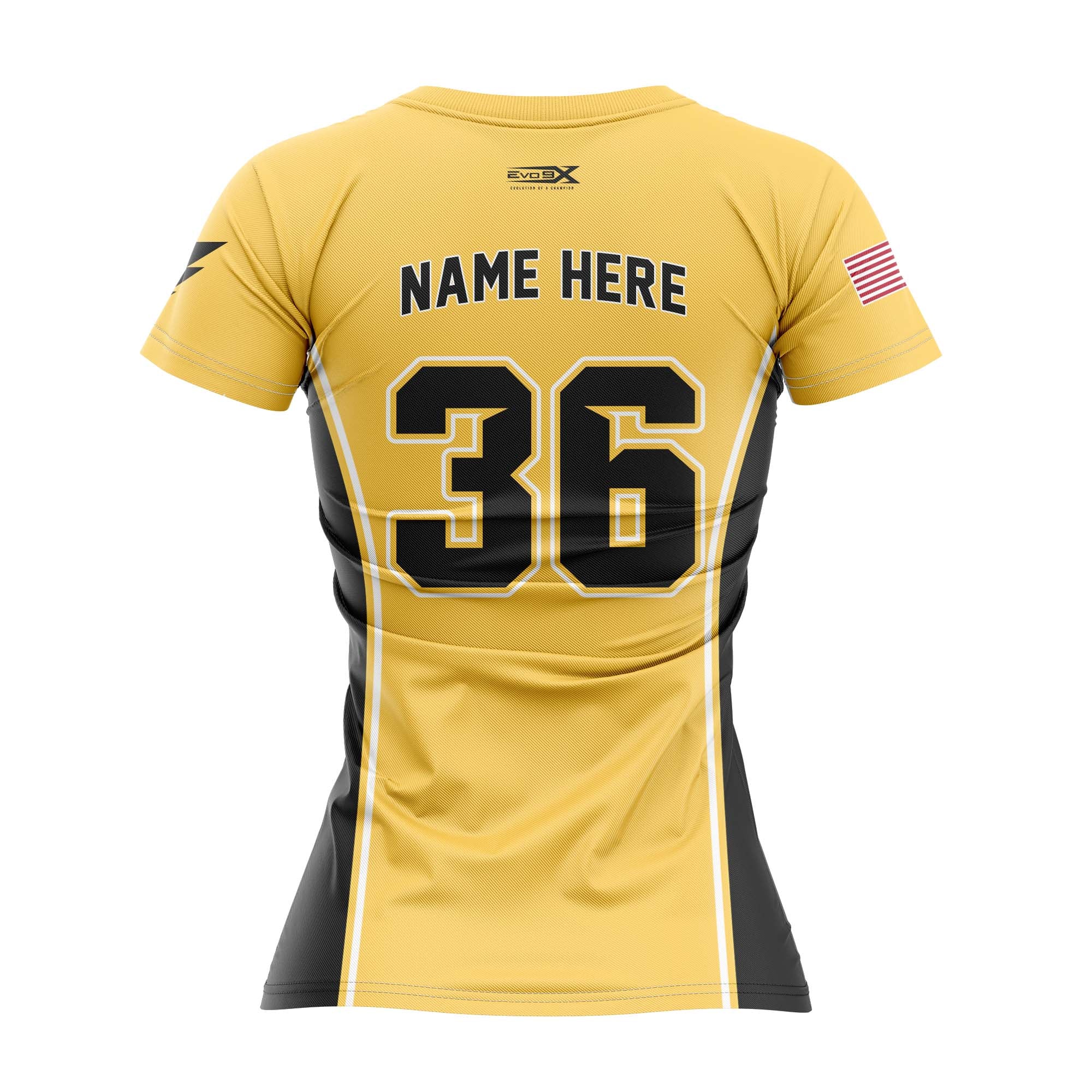 OLD BRIDGE LIGHTNING SOFTBALL VNECK SS  - ATH GOLD