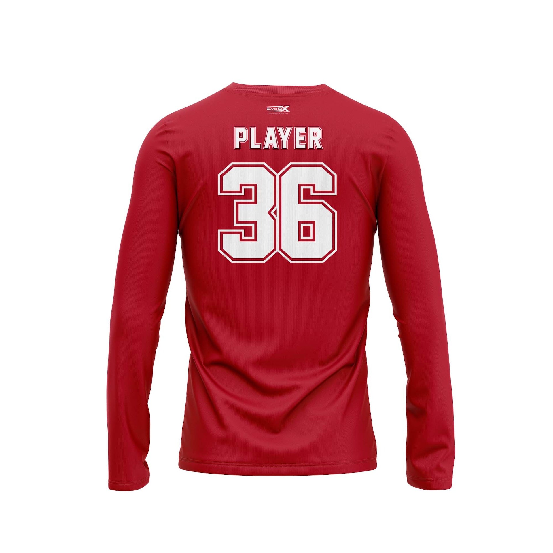 PAULSBORO SCREENPRINT LONG SLEEVE TEE - RED