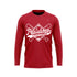 PAULSBORO SCREENPRINT LONG SLEEVE TEE - RED