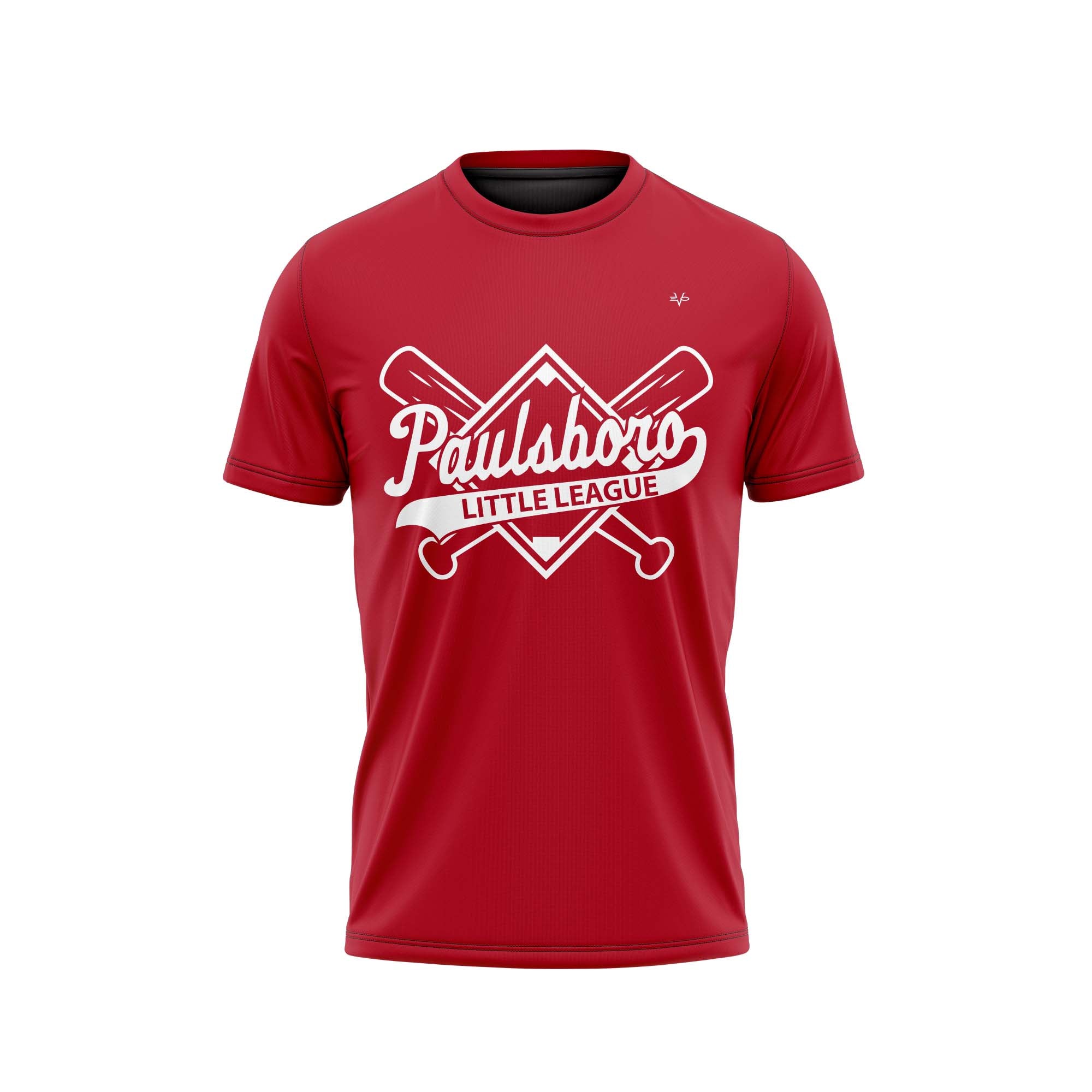 PAULSBORO SCREENPRINT SS TEE - RED