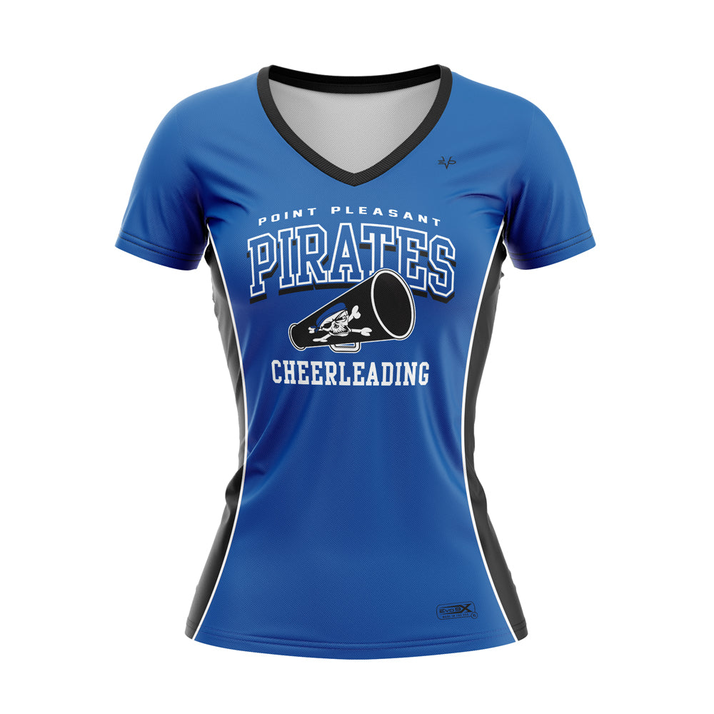 Pirates Cheer Woman's V NECK SS