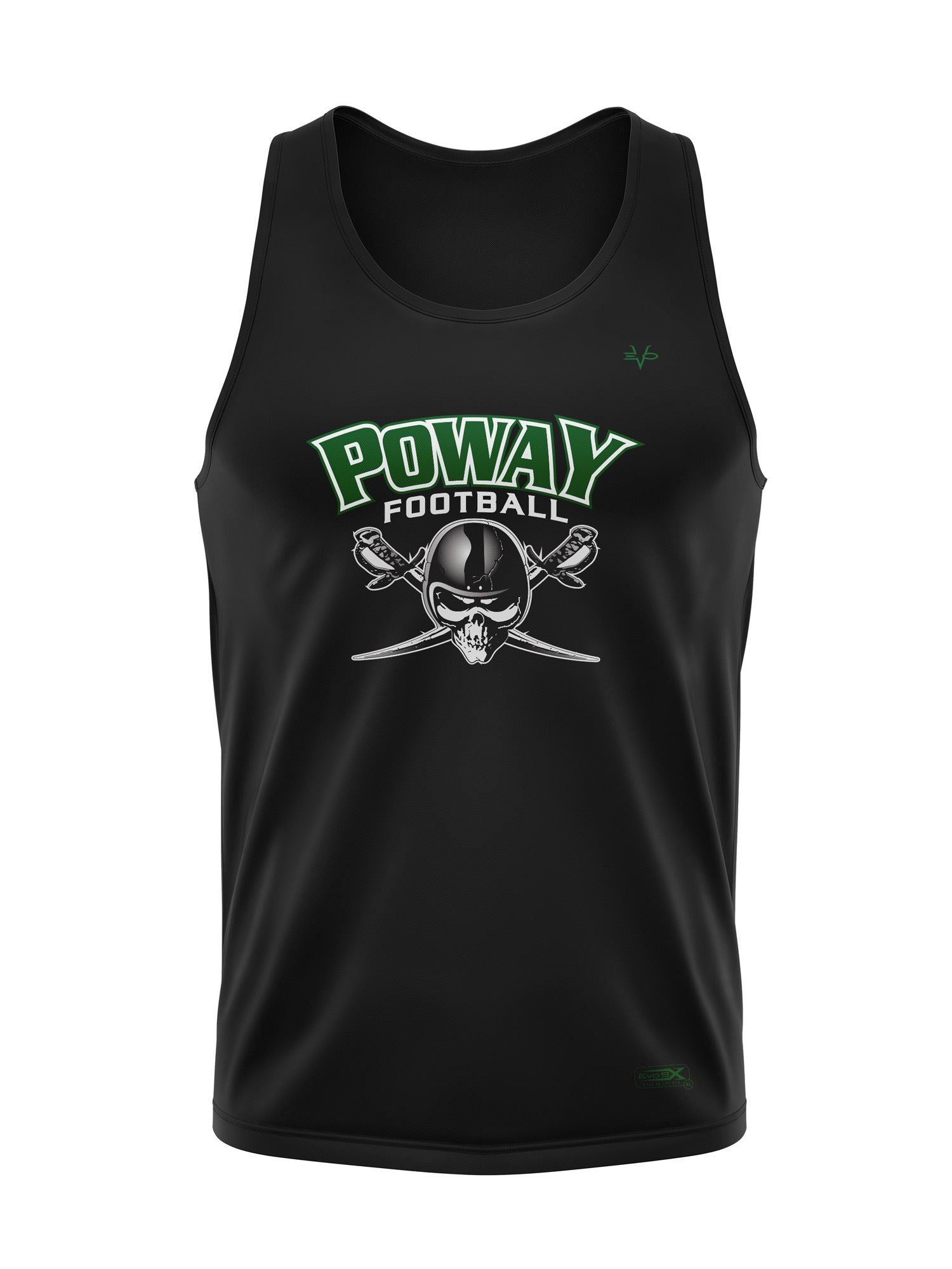 POWAY POP WARNER TANK TOP BLACK