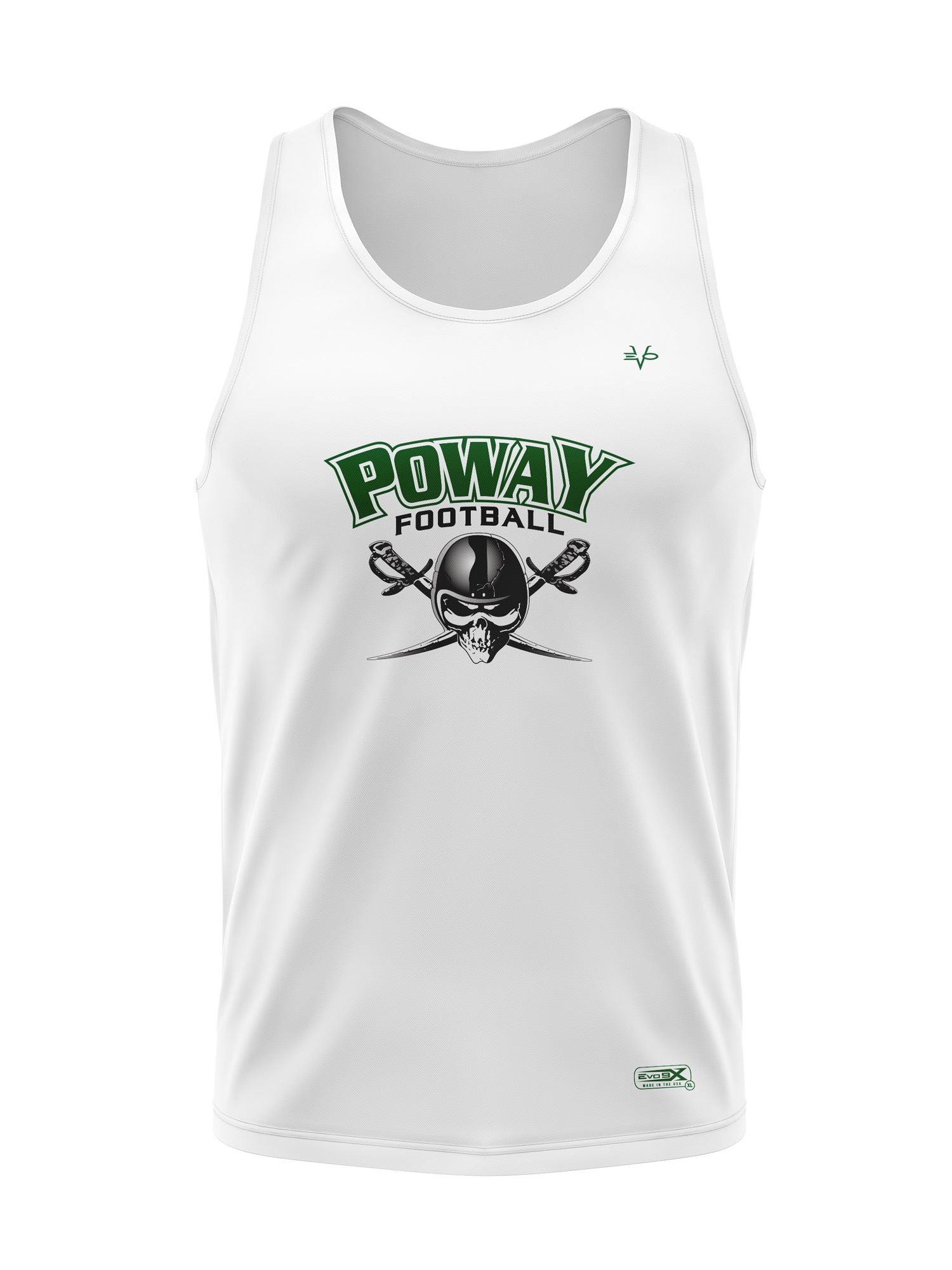 POWAY POP WARNER TANK TOP WHITE
