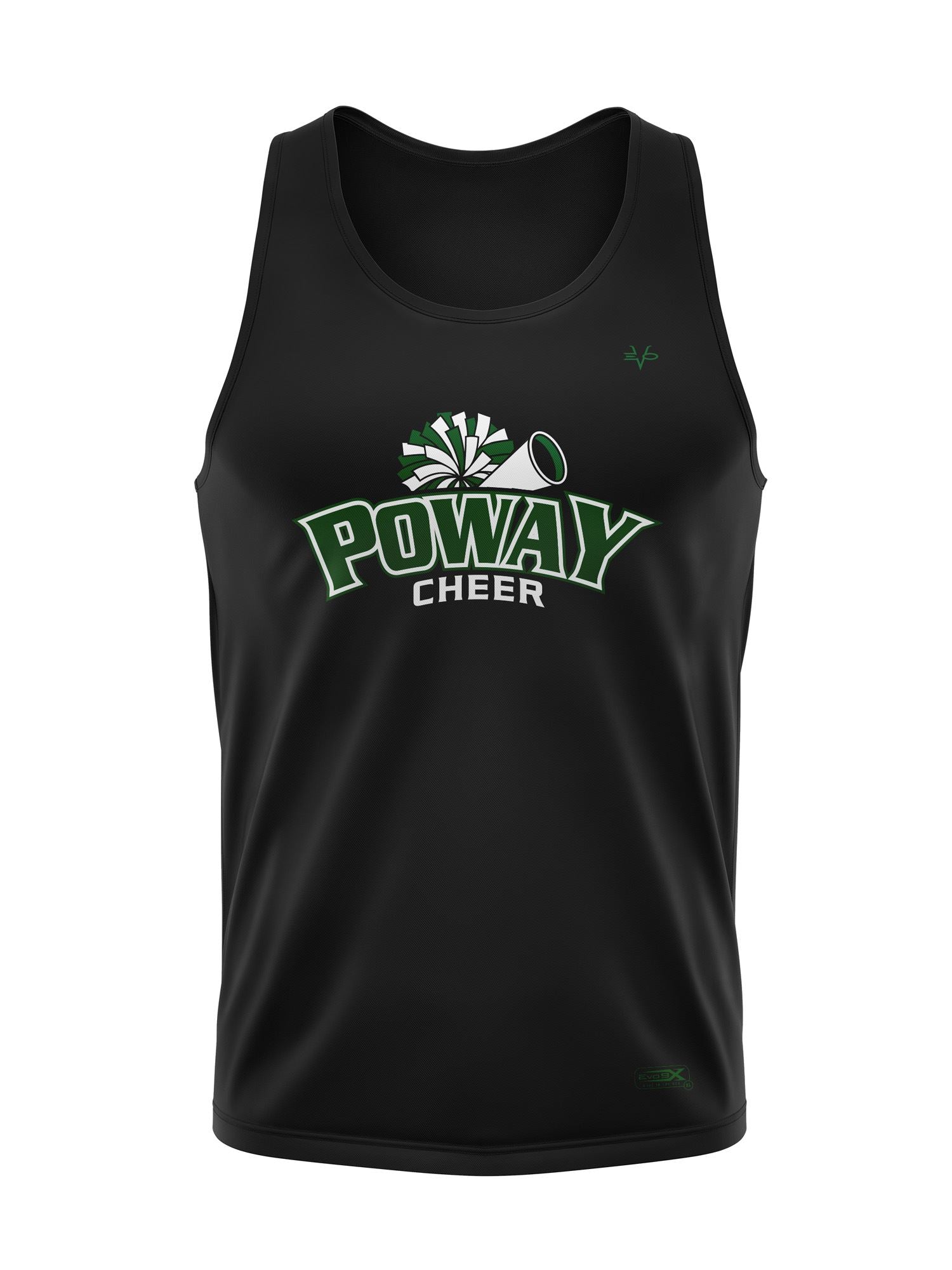 POWAY POP WARNER CHEER TANK TOP BLACK