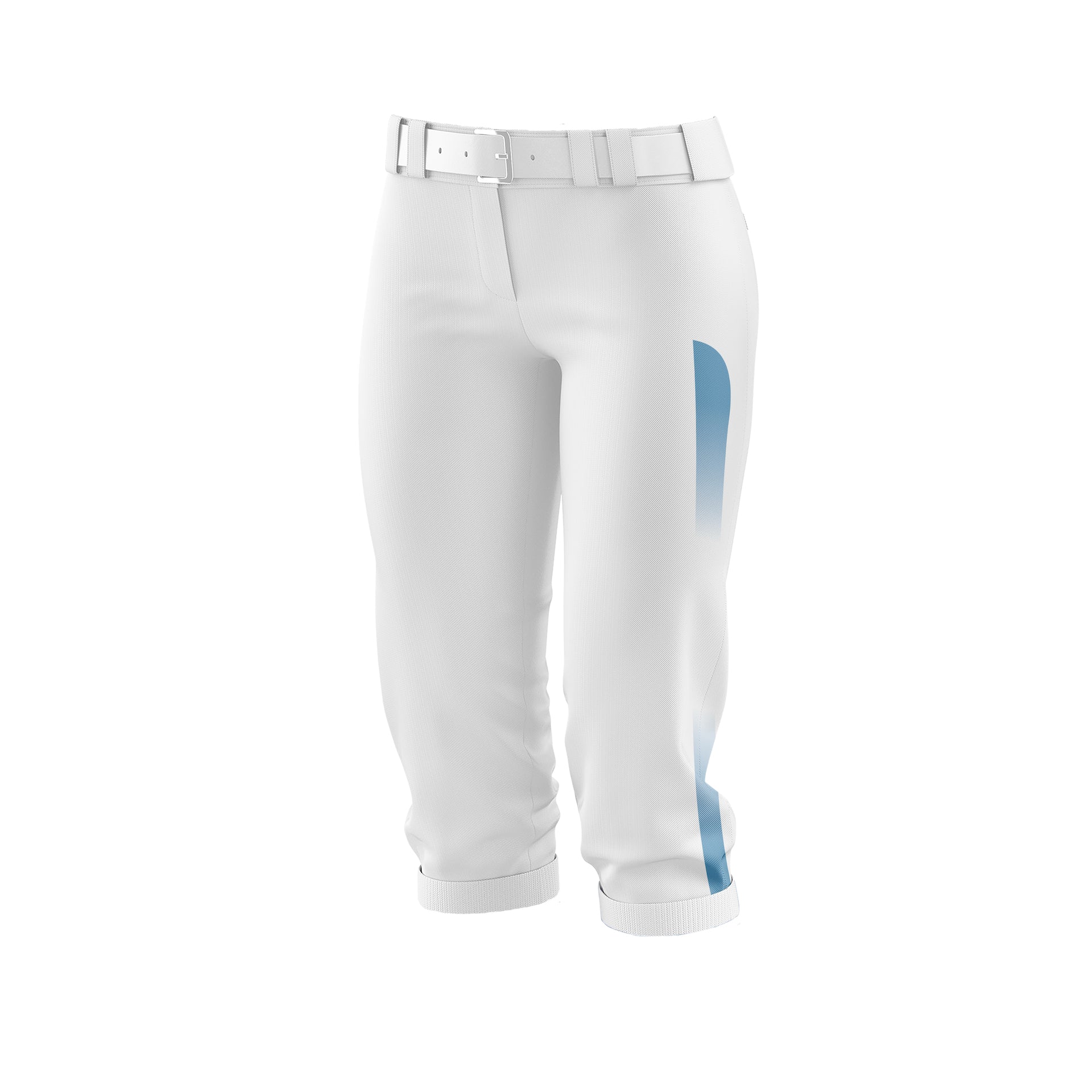 RATTLERS FASTPITCH PANT - WHITE/CAROLINA