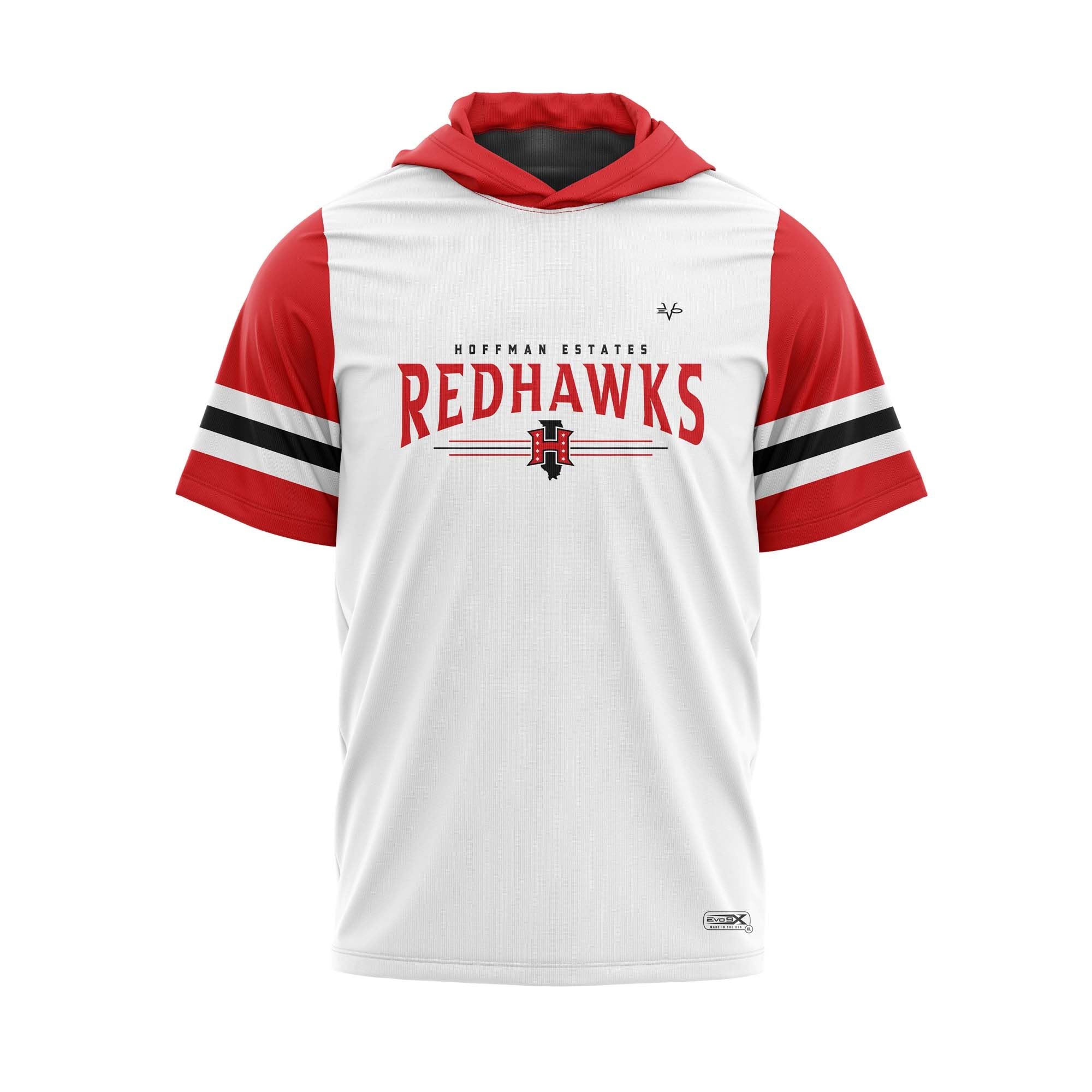 REDHAWKS SHORT SLEEVE HOODIE