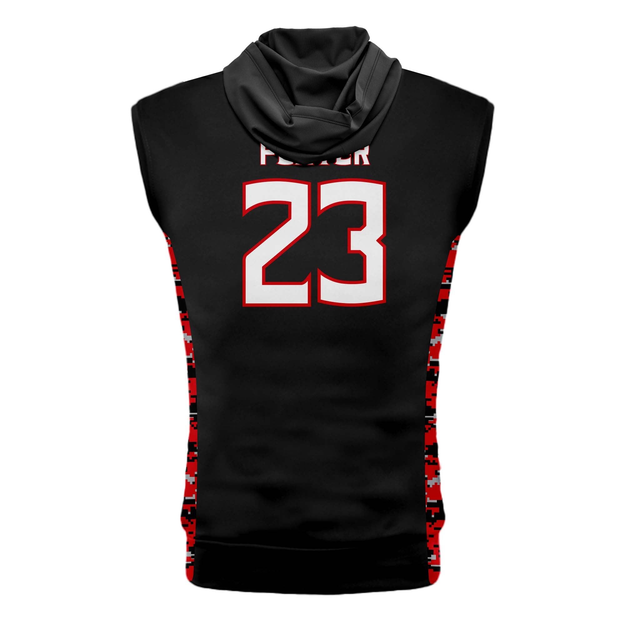 REDHAWKS SLEEVELESS COMPRESSION HOODIE