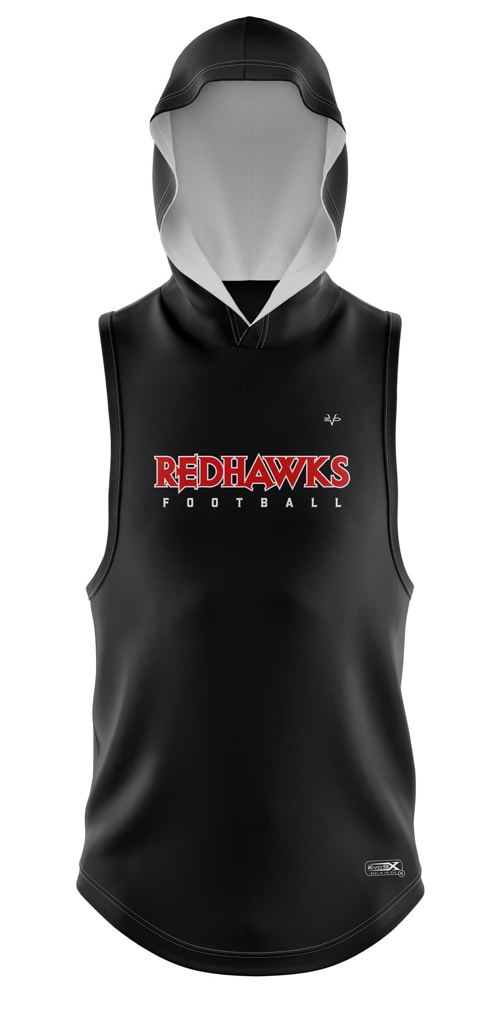 REDHAWKS SLEEVELESS LOOSE FIT HOODIE