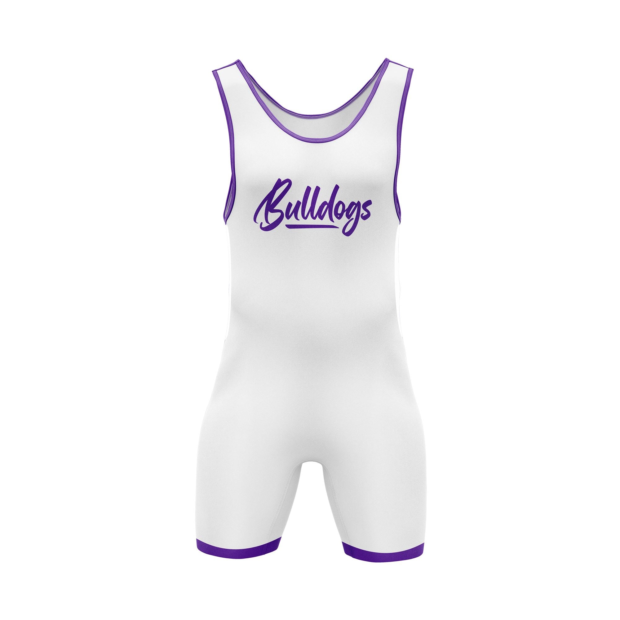 Rumson Wrestling Singlet Men White