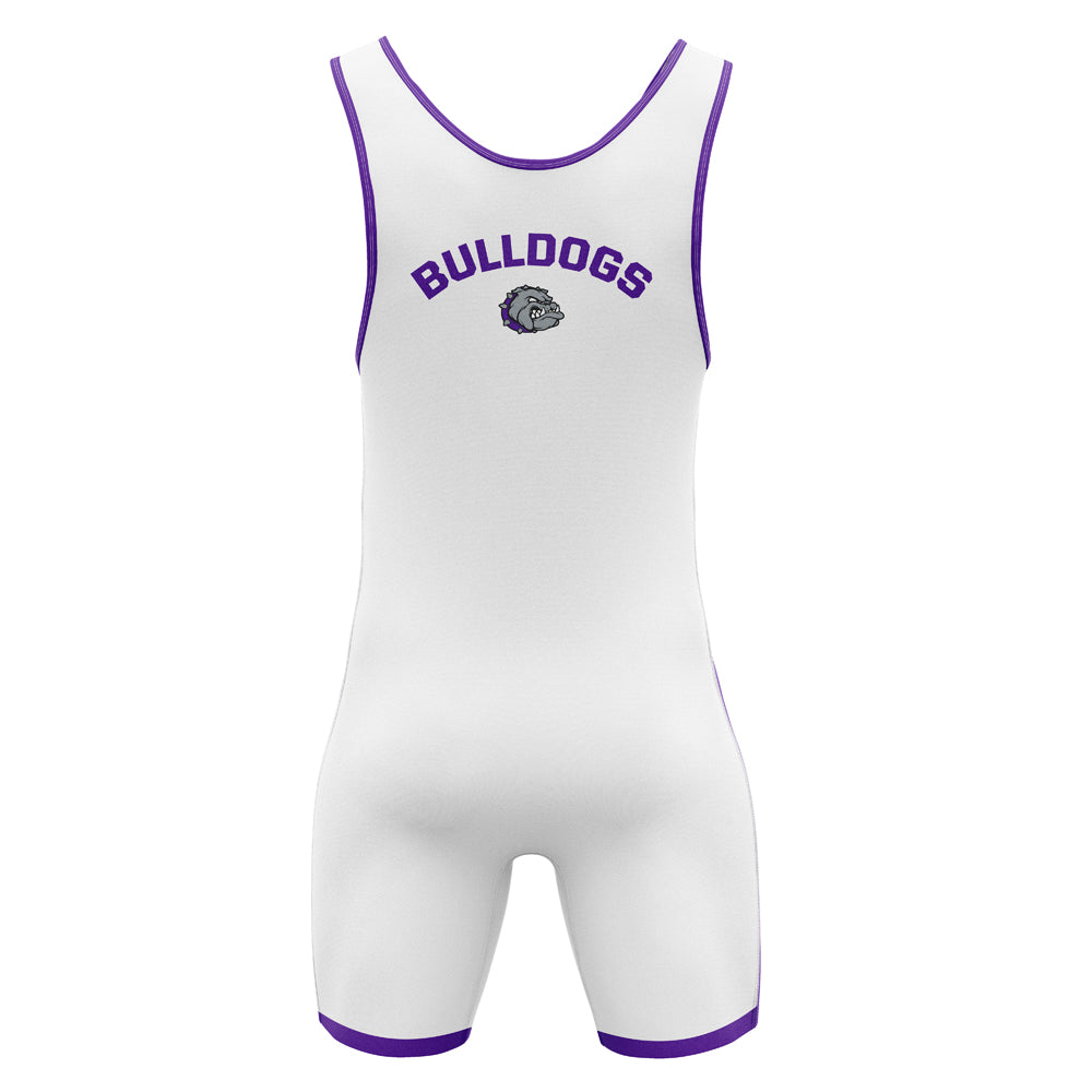 Rumson Wrestling Singlet Men White V2