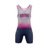 CRWA WRESTLING GIRLS SINGLET - NAVY/PINK