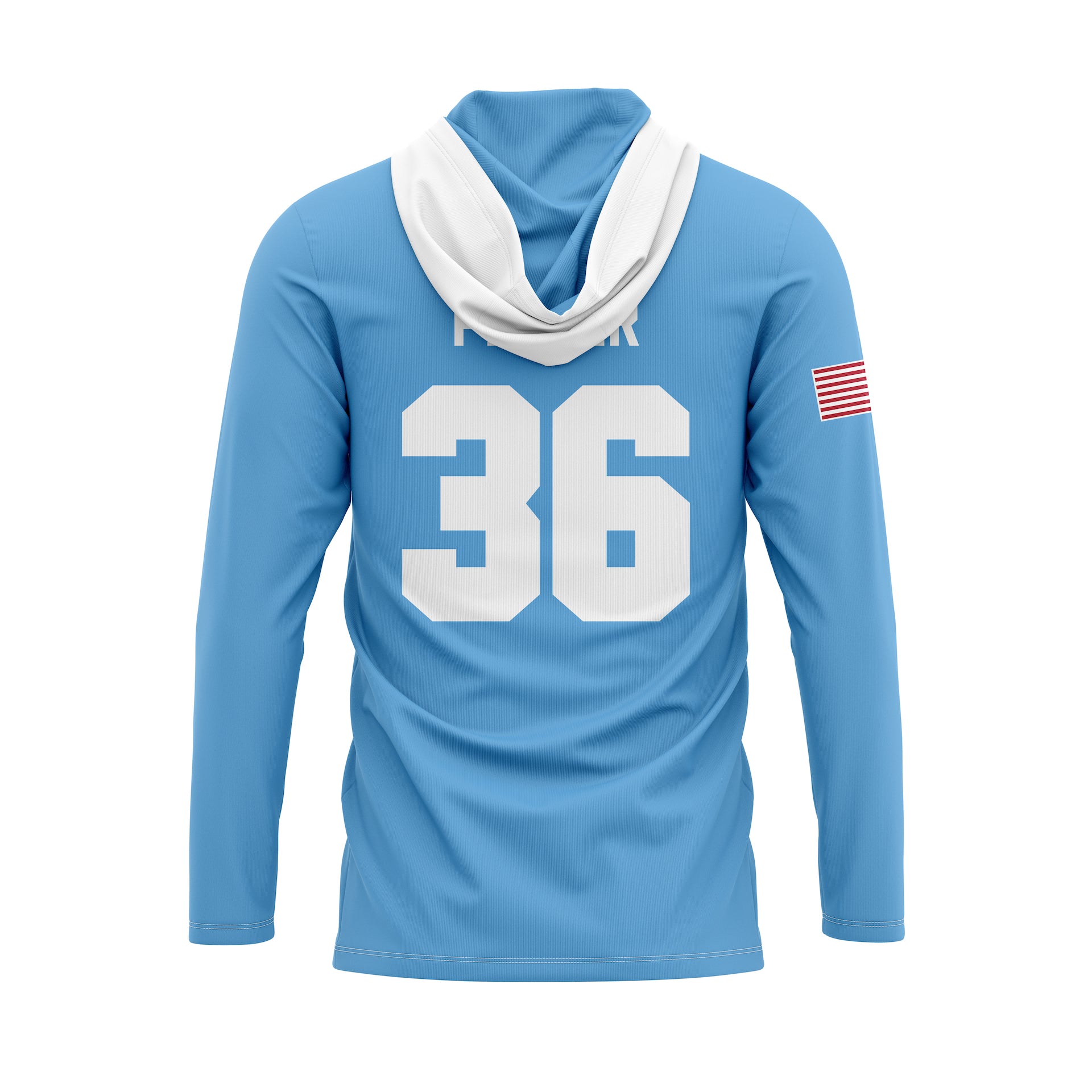 RUCCI BASEBALL "RB" LIGHTWEIGHT HOODIE - CAROLINA BLUE