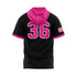 RUCCI BASEBALL SCRIPT LIGHTWEIGHT HOODIE SS - BLACK/PINK