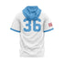 RUCCI BASEBALL SCRIPT LIGHTWEIGHT HOODIE SS - WHITE/CAROLINA BLUE