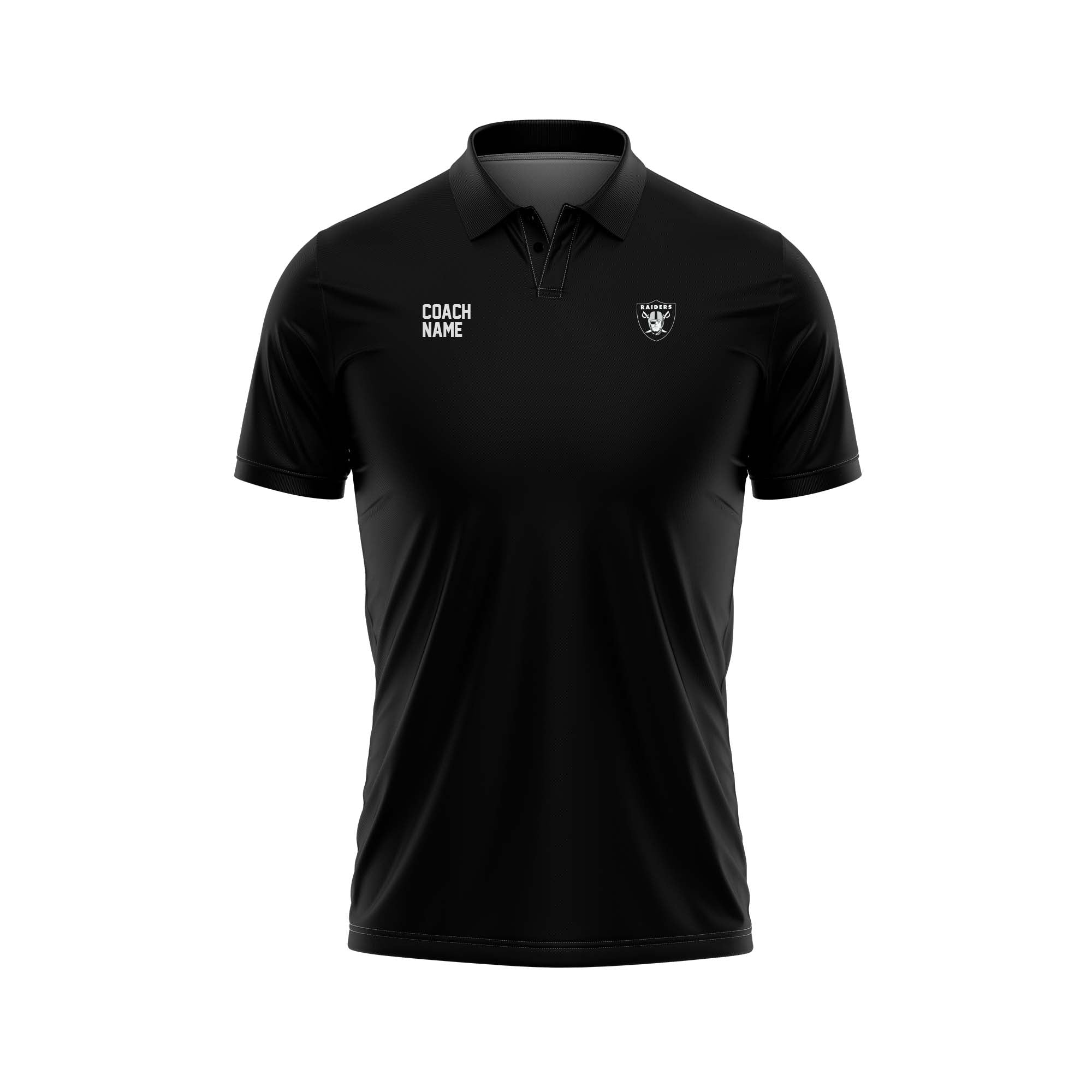 Raiders Black Coaches Polo