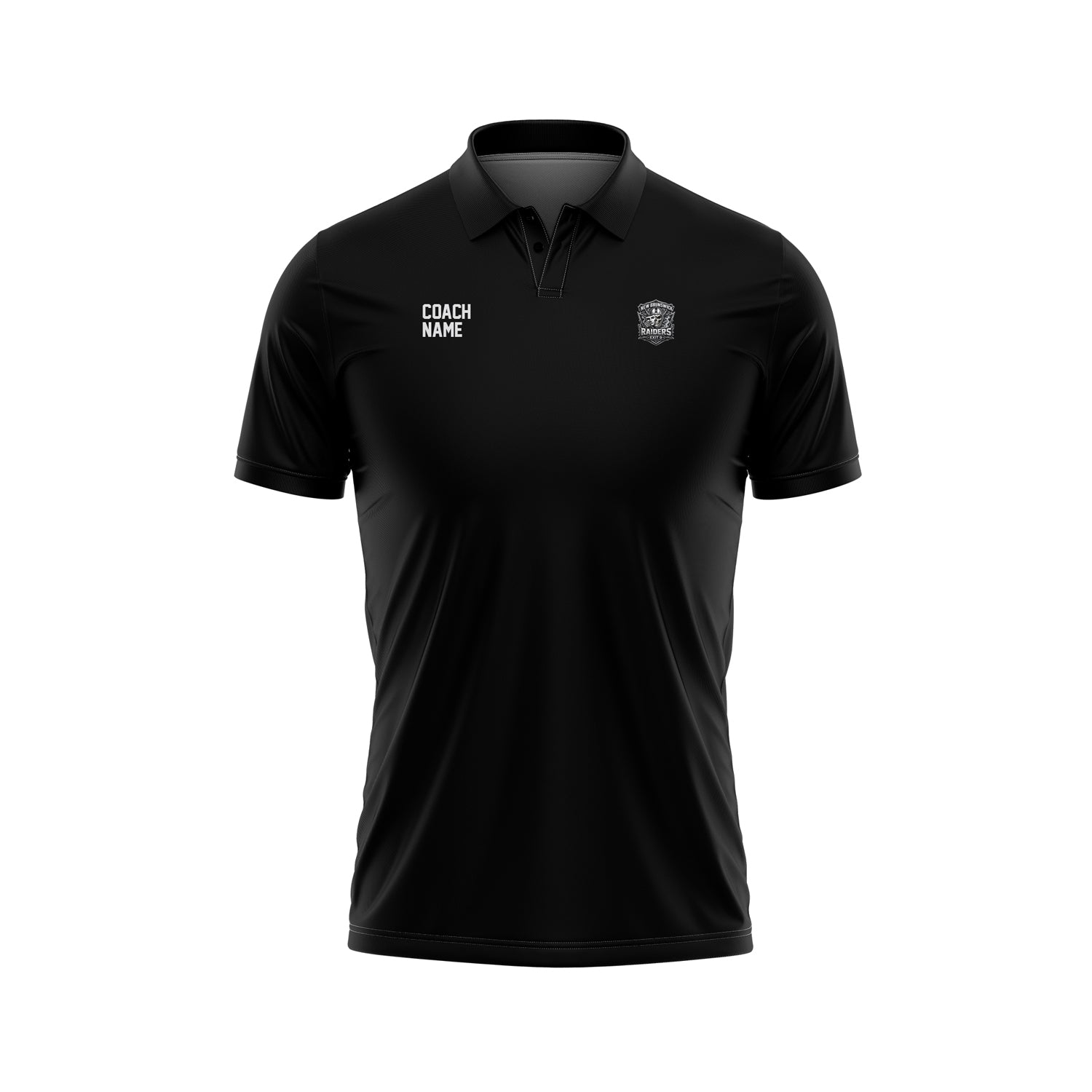 New Brunswick Raiders Black Coaches Polo