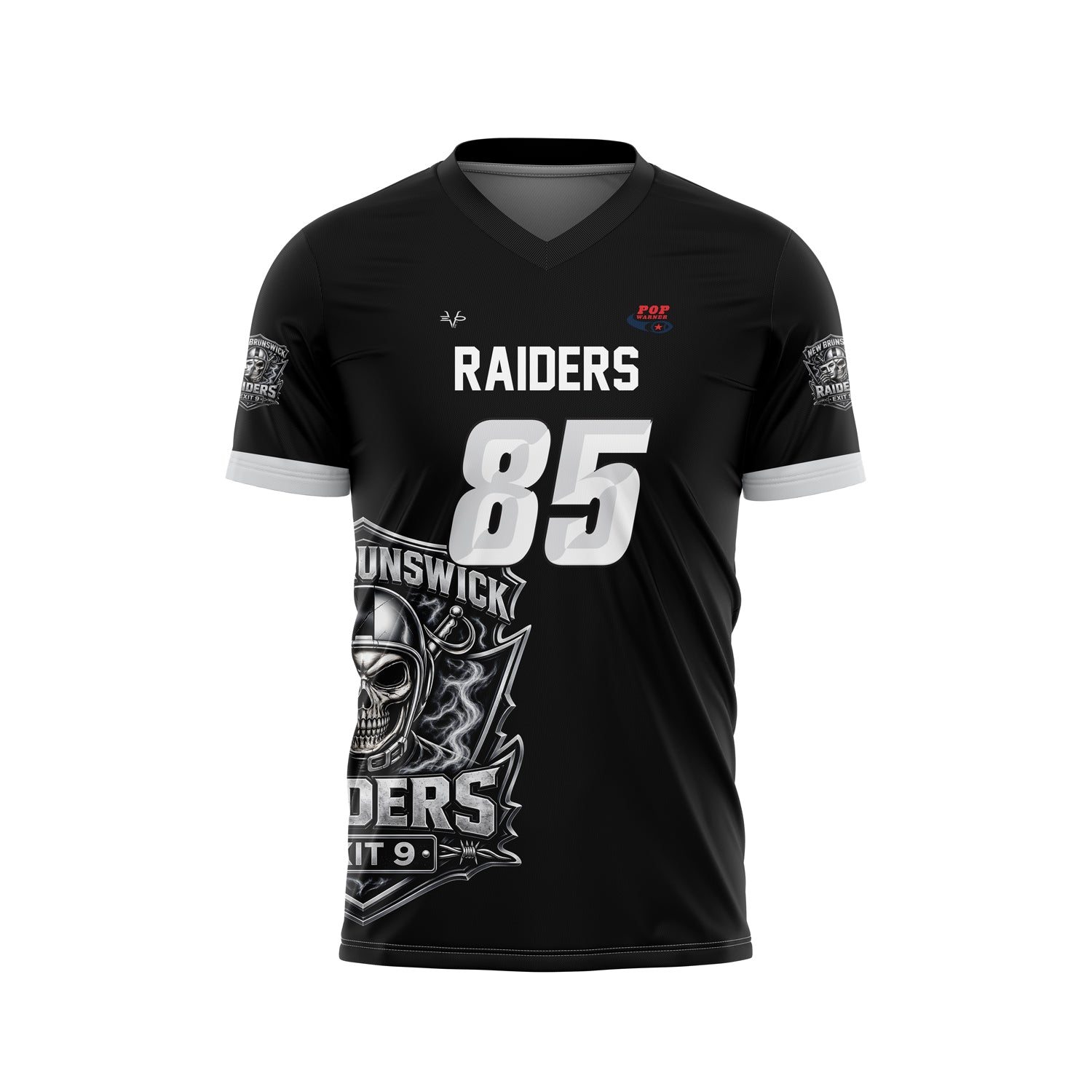 New Brunswick Raiders Black SS V-Neck