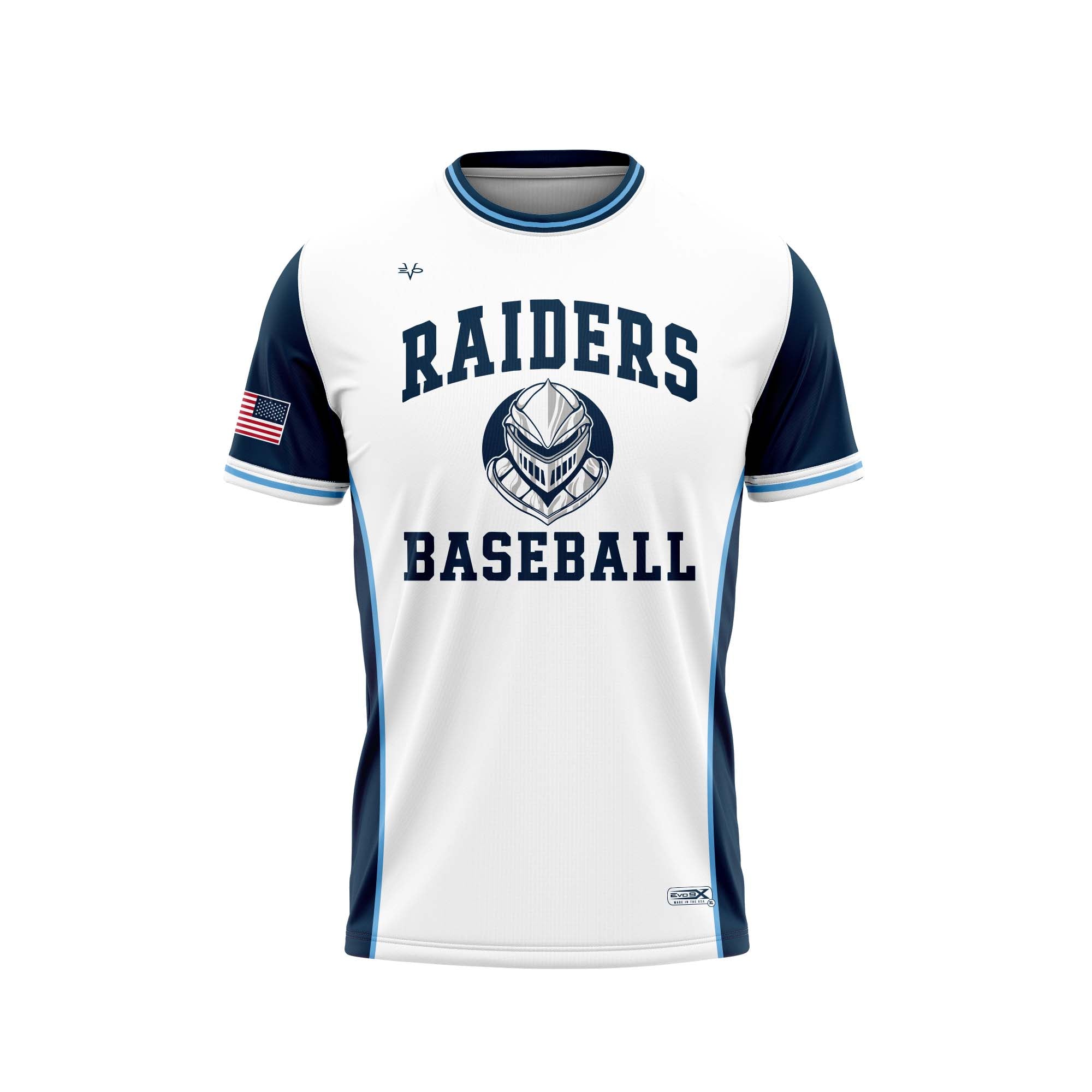 RAIDERS CREW NECK SS WHITE AND NAVY