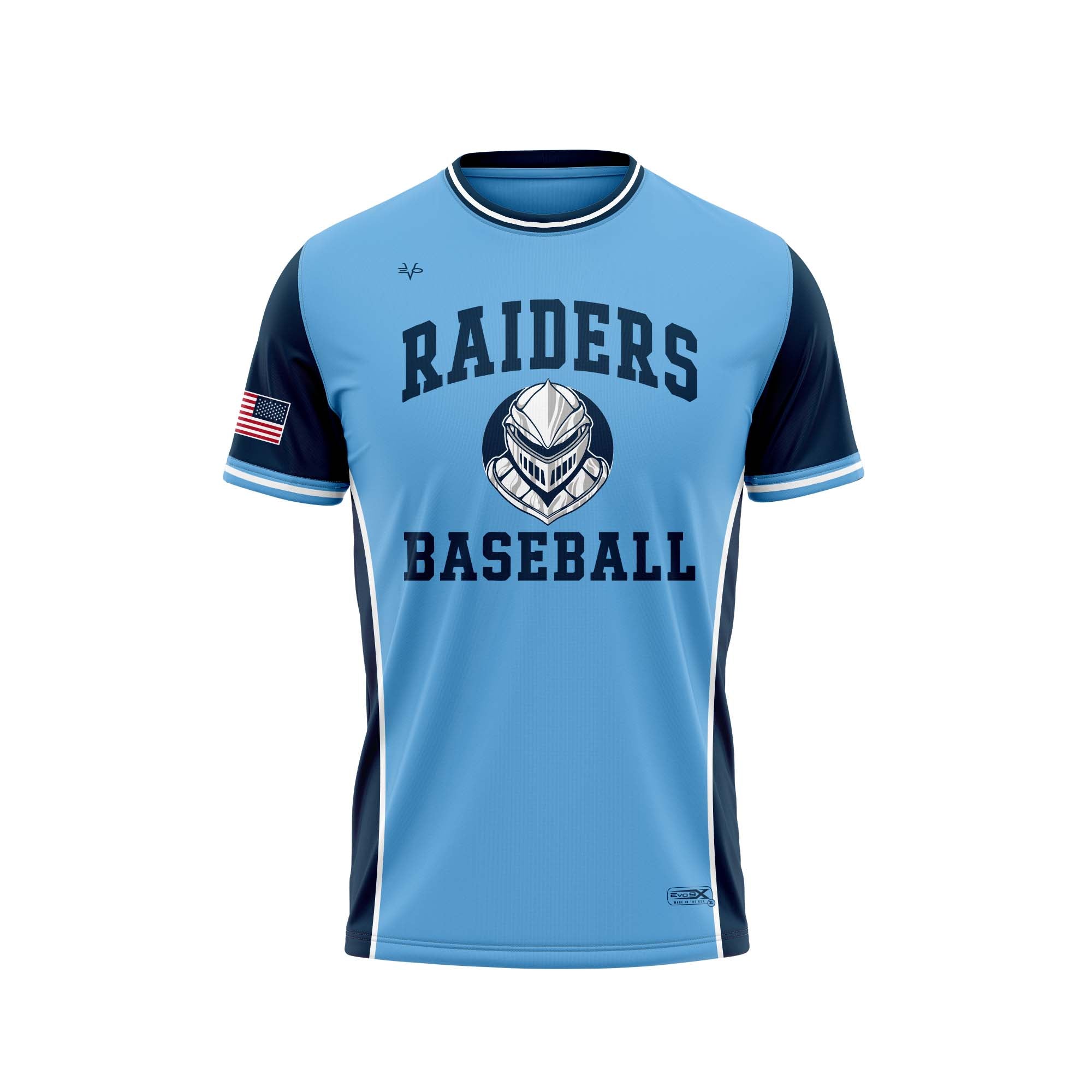 RAIDERS CREW NECK SS (NAVY SLEEVES)