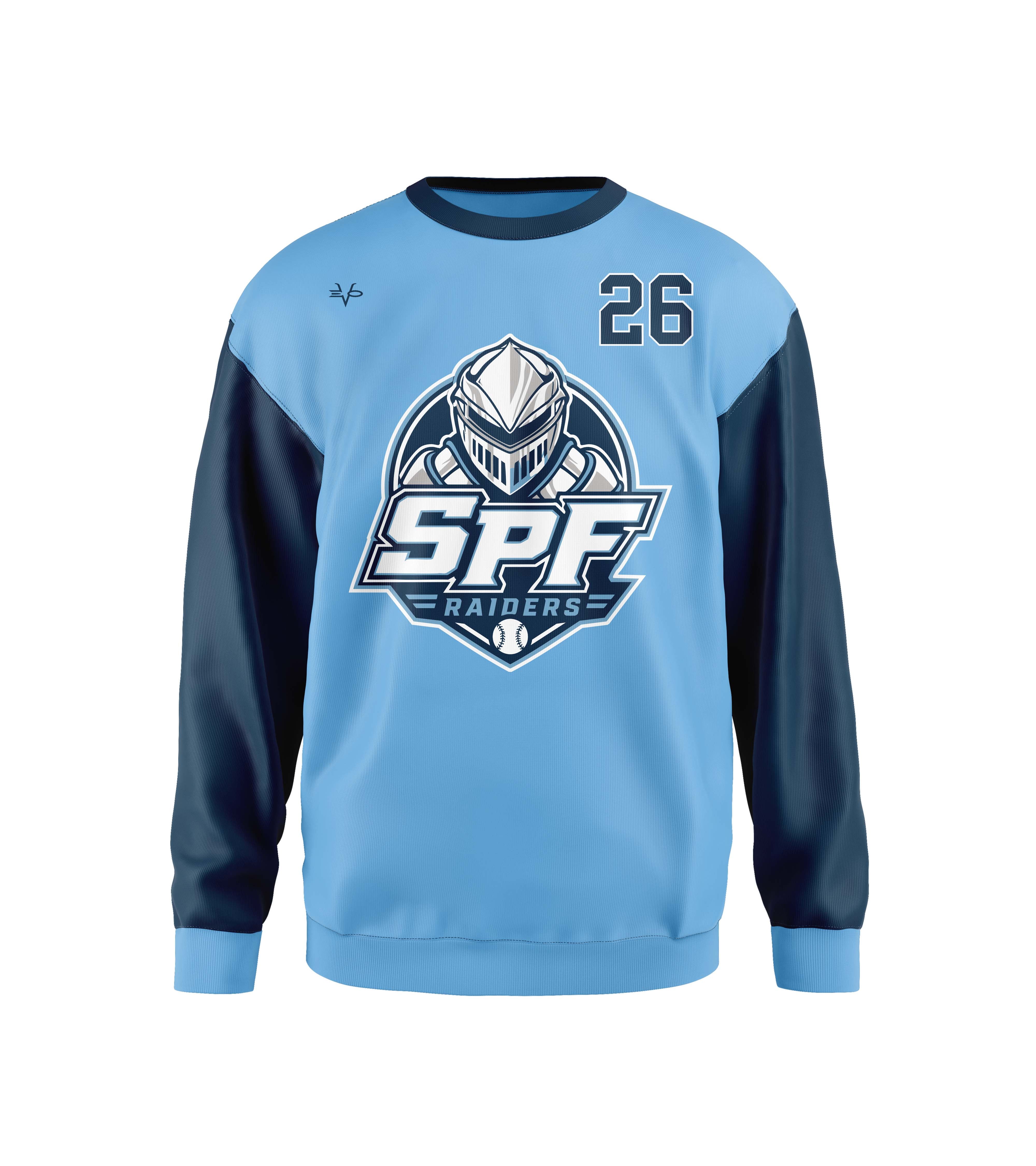 RAIDERS SWEATSHIRT LS COLUMBIA WITH NAVY SLEEVES