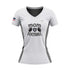 Raiders WOMENS SHORT SLEEVE V NECK - WHITE