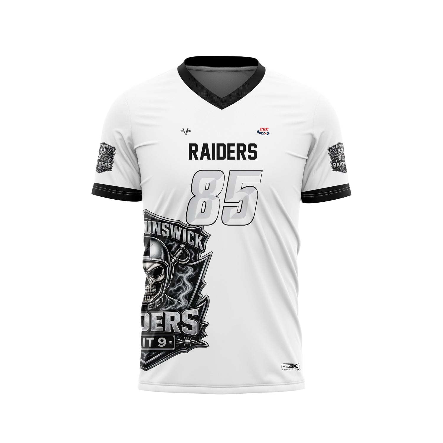 Raiders White SS V-Neck