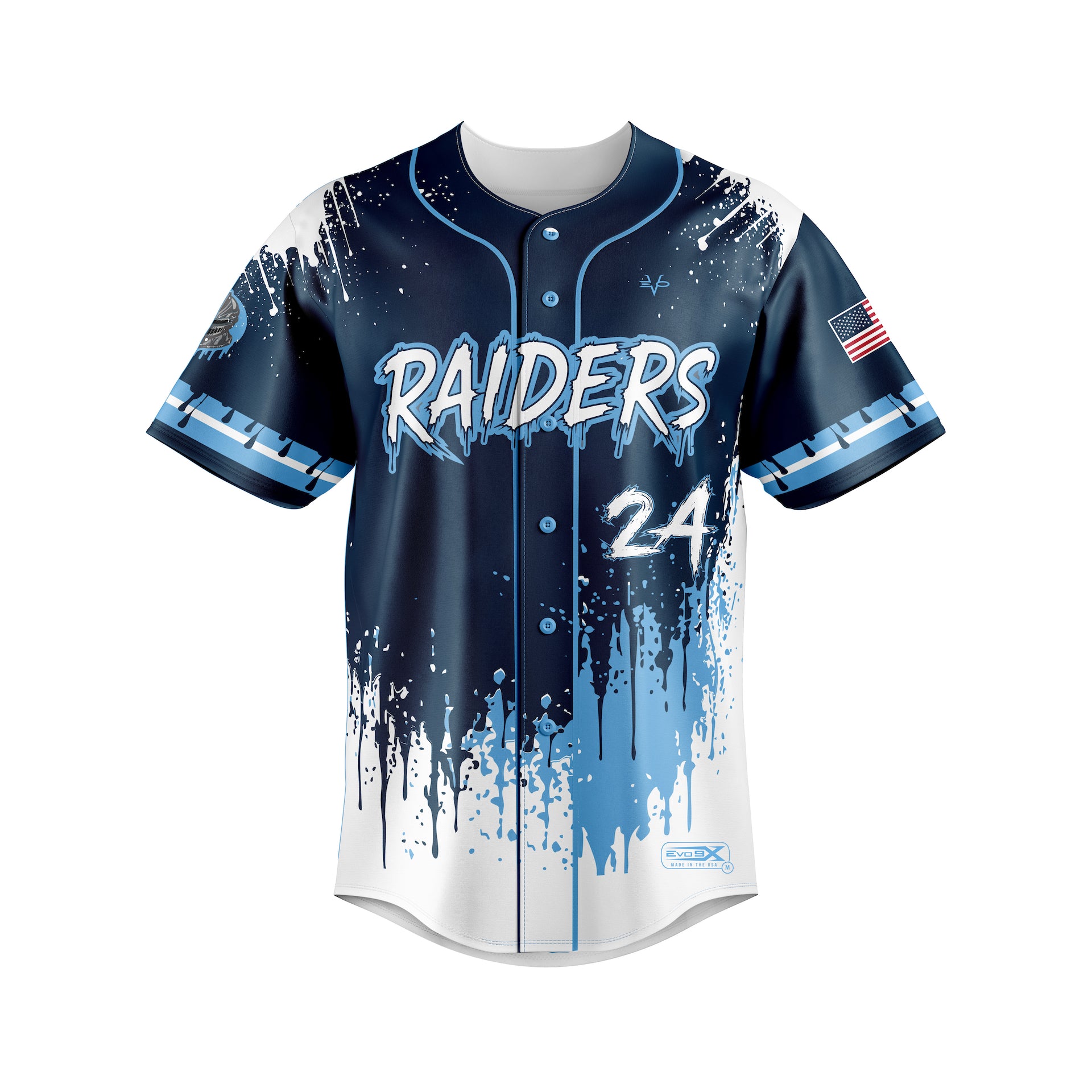 RAIDERS FULL BUTTON JERSEY