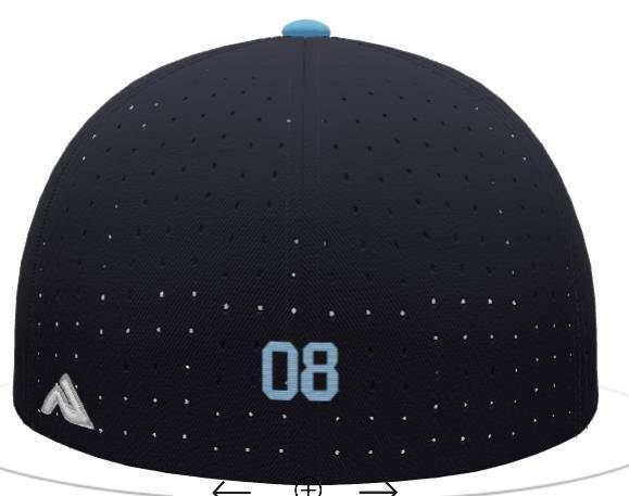 RAIDERS FLEXFIT HAT WITH BACK NUMBER