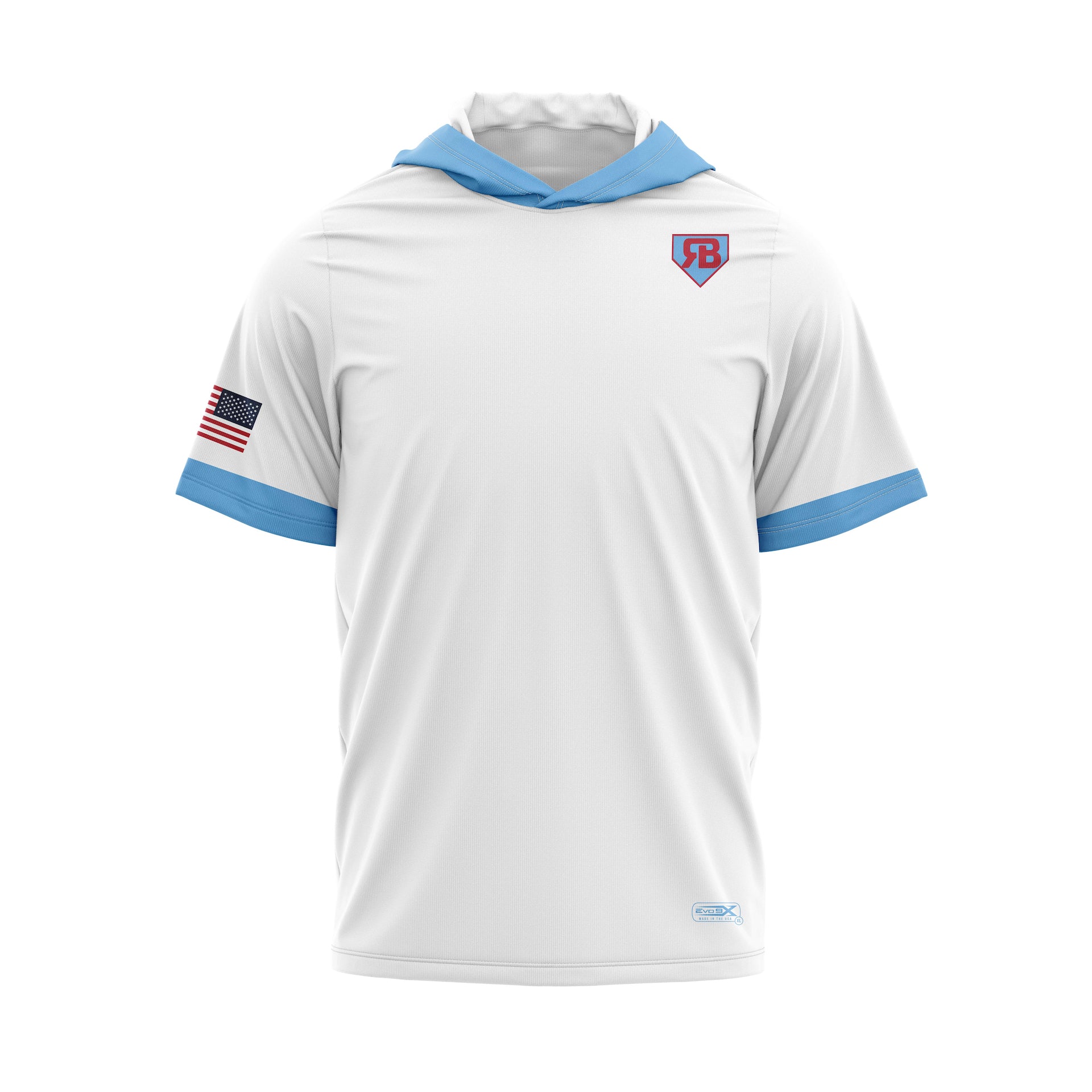 RUCCI BASEBALL LIGHTWEIGHT HOODIE SS -  WHITE